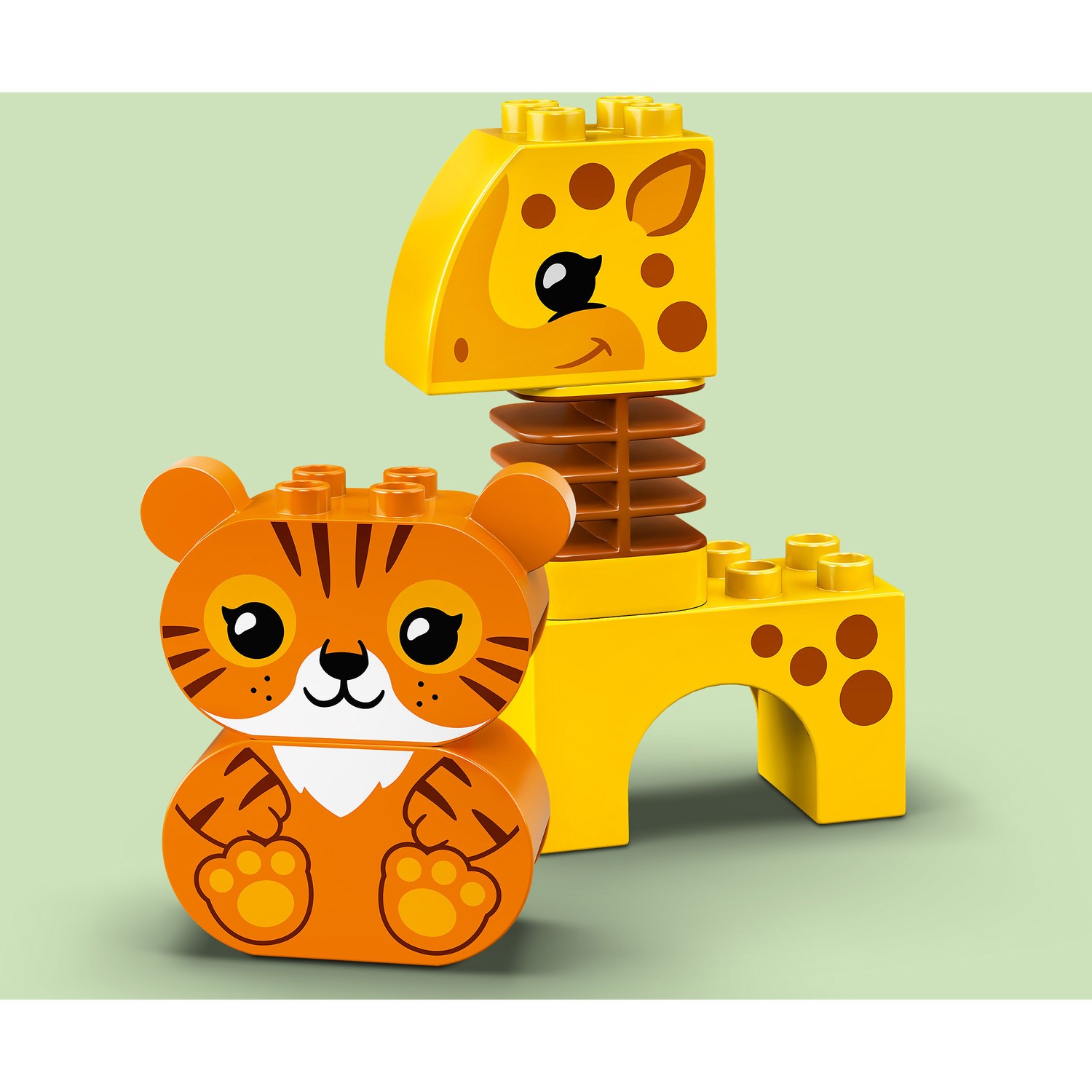 Конструктор LEGO DUPLO Поезд для животных блочный - фото 11