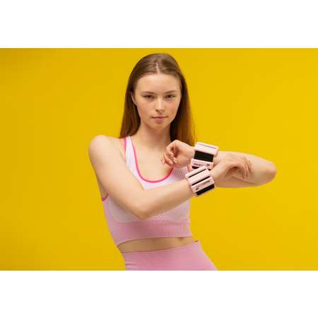 Утяжелители для Рук и Ног с Регулируемым Весом MAXISCOO FIT, 2шт, 0,5кг, Розовые