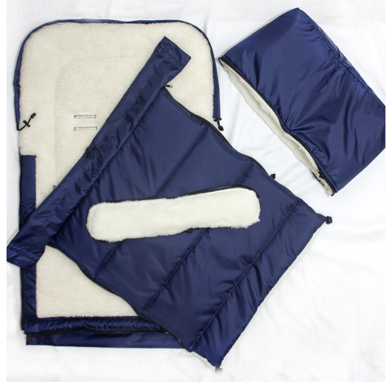 Конверт в коляску Осьминожка Трансформер синий - фото 6