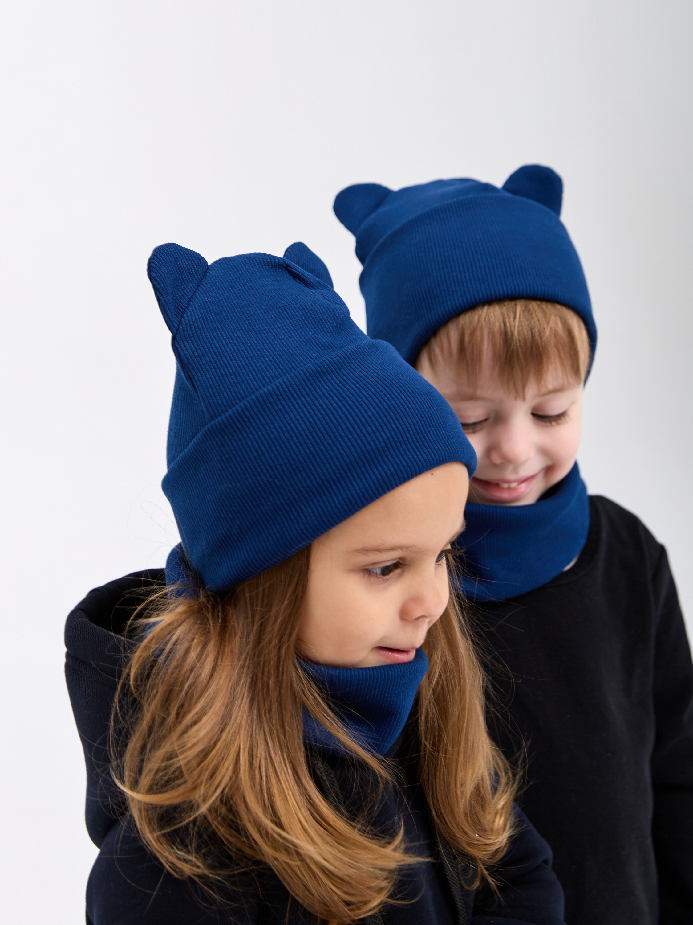 Шапка и снуд Лапушка 0257 тёмно-синий - фото 11