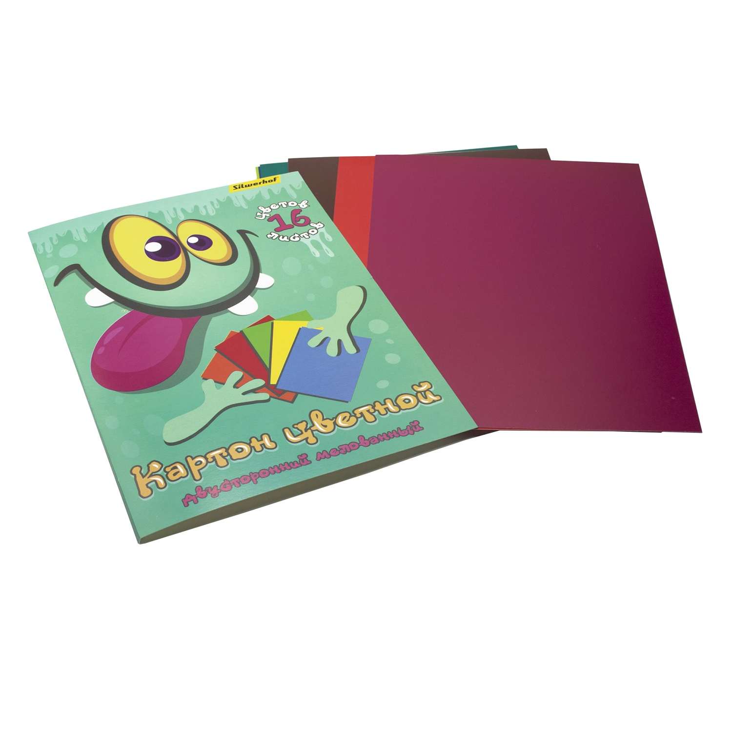 Цветной картон Silwerhof для акварели 16 лист. - фото 1