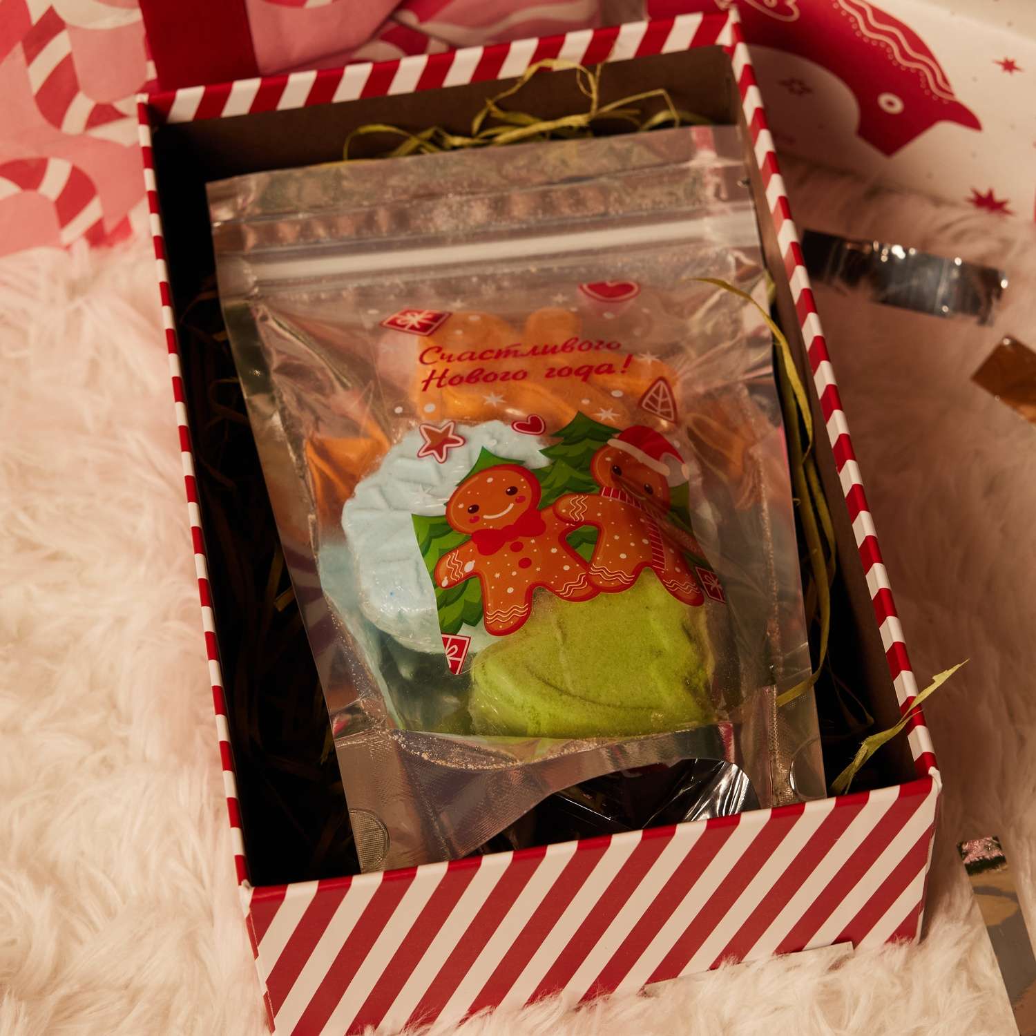 Бомбочка ё для ванны Новый год 200г - фото 1