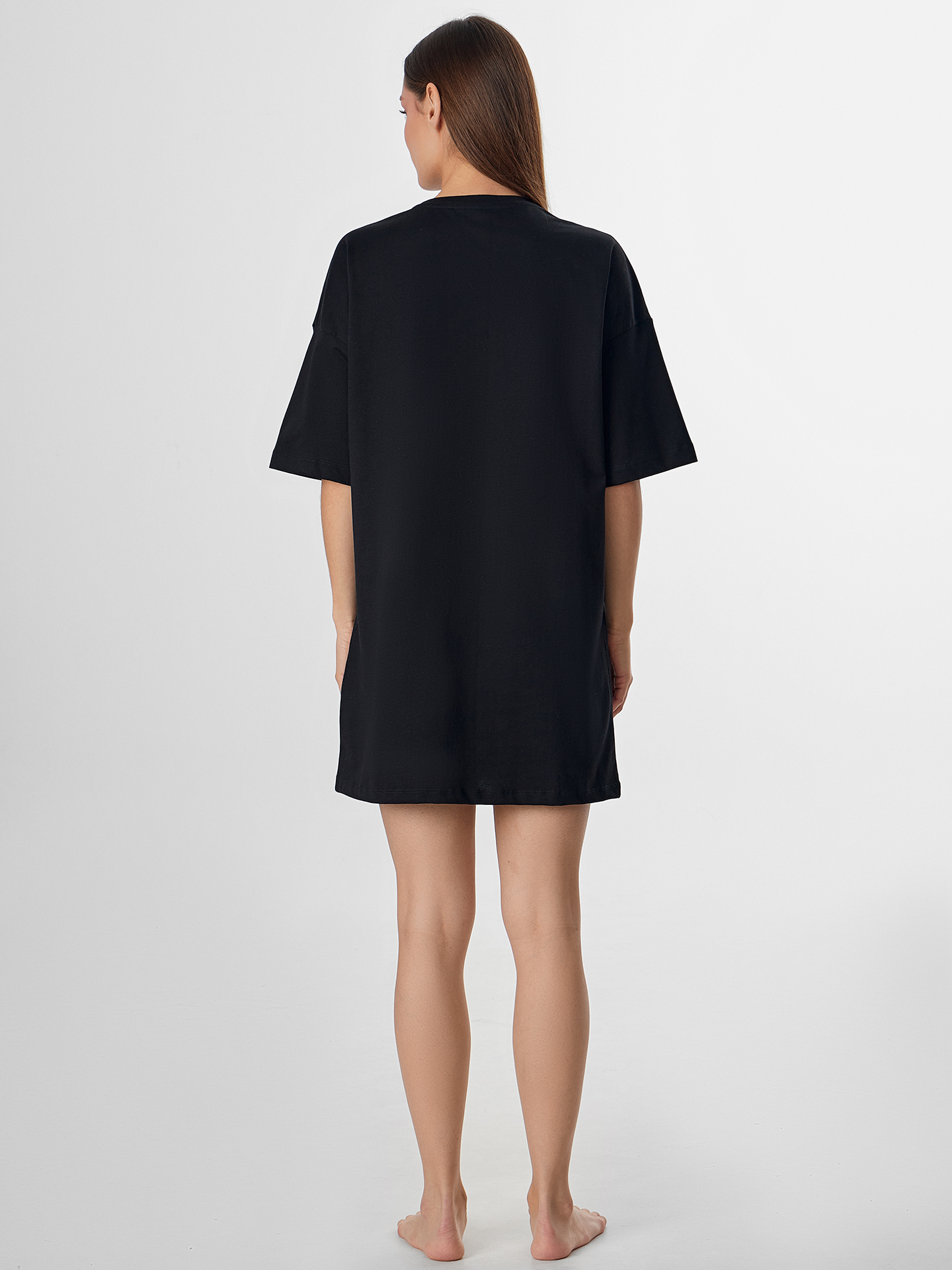 Сорочка ночная Mark Formelle (Марк Формэль) 512079/черный +печать5 - фото 2