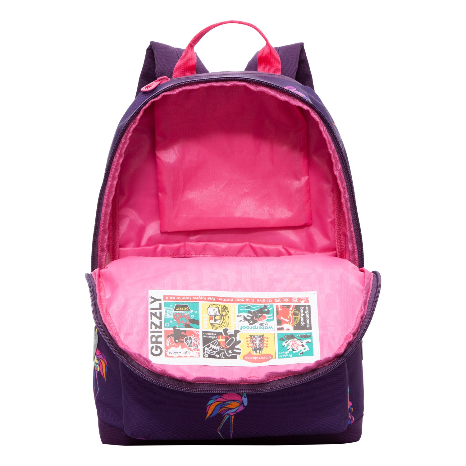 Рюкзак Grizzly Фламинго - фото 4