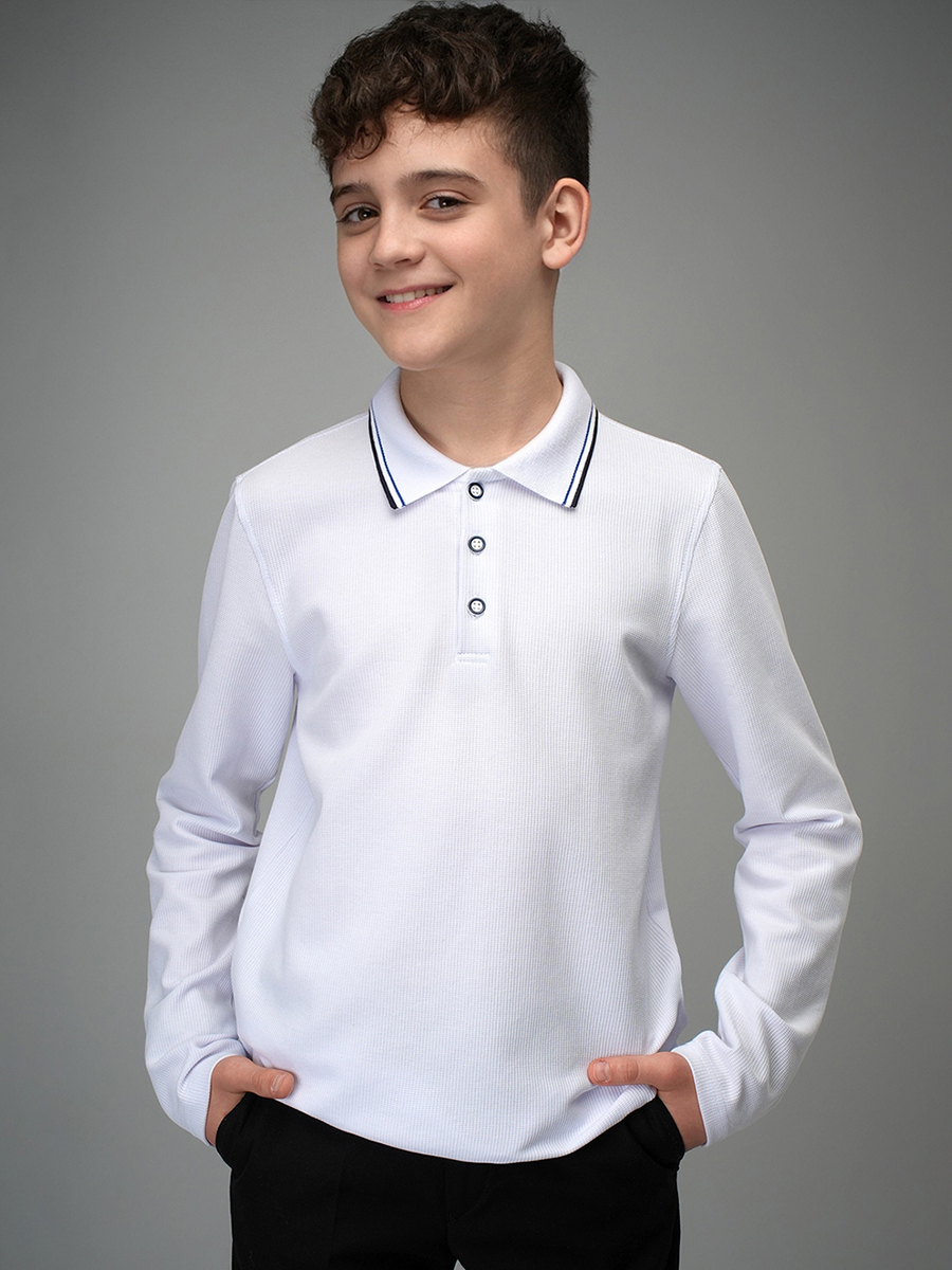 Поло HappyFox HF33118белый - фото 5