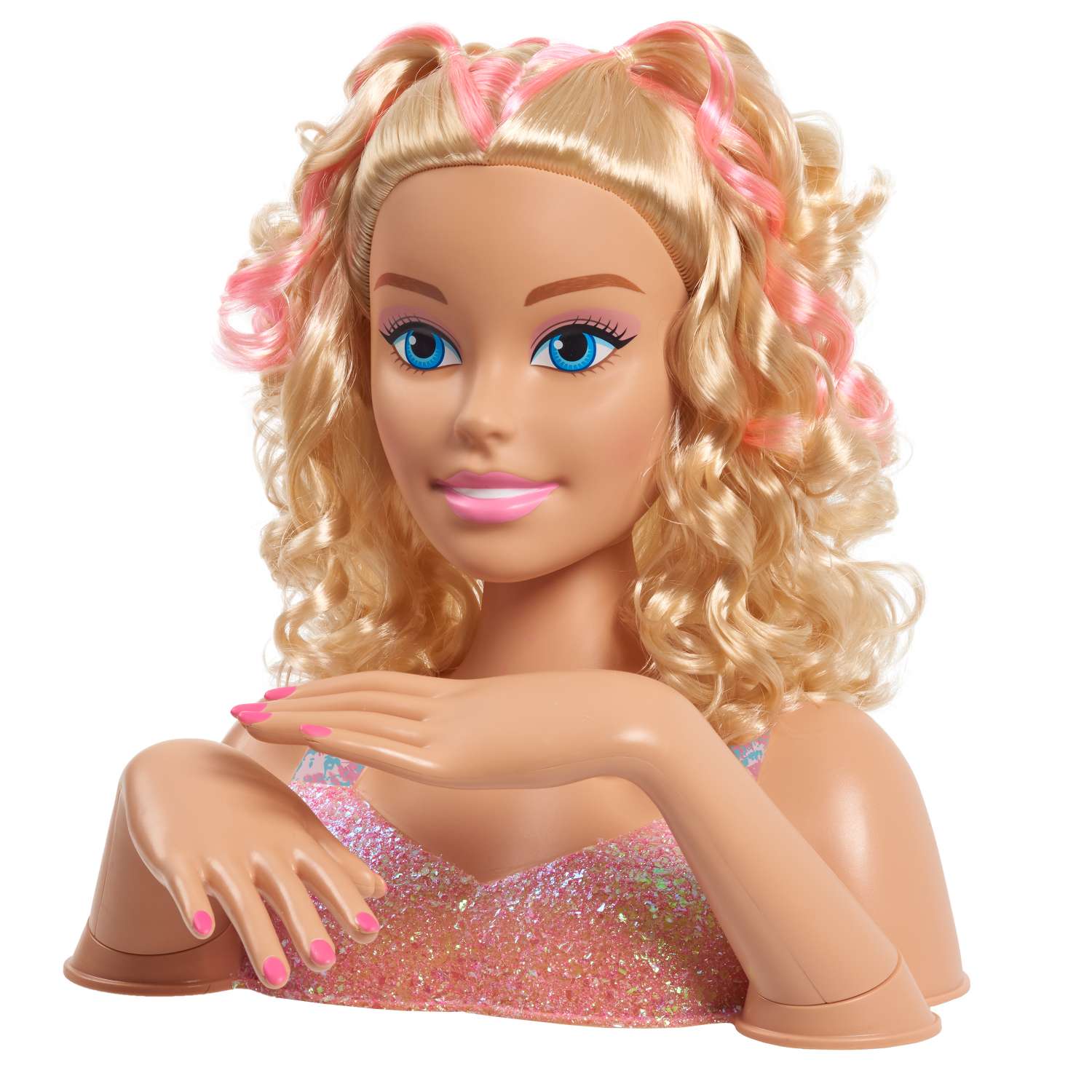 Игрушка Barbie торс для причесок - фото 7