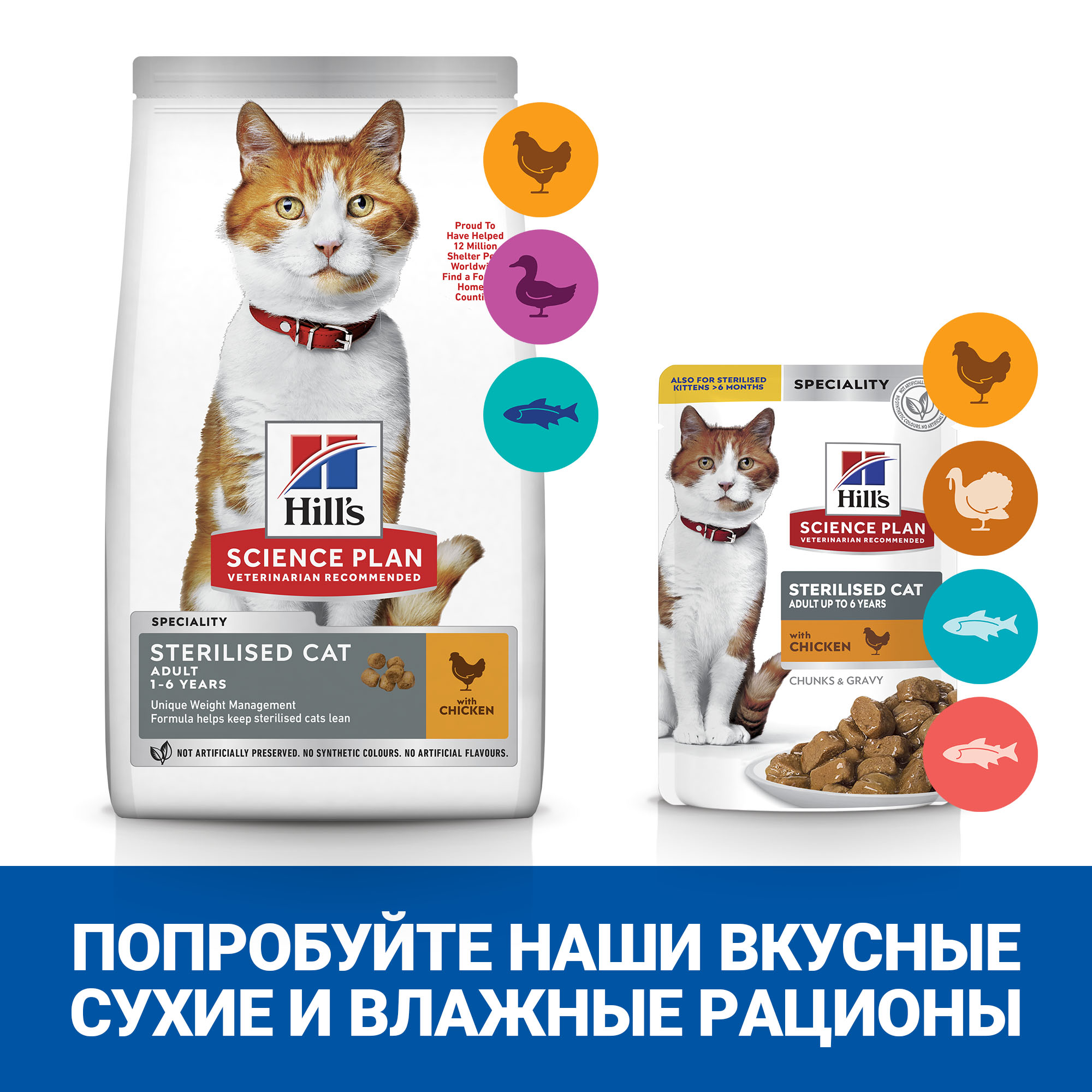 Корм сухой для кошек HILLS 3кг Science Plan с тунцом для стерилизованных - фото 4