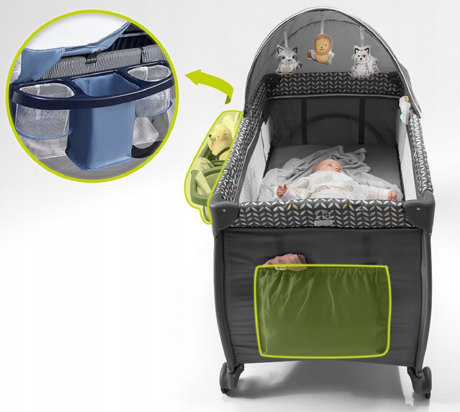 Манеж кровать Lionelo LLOZSVENBUNAYXXXXXXX - фото 6