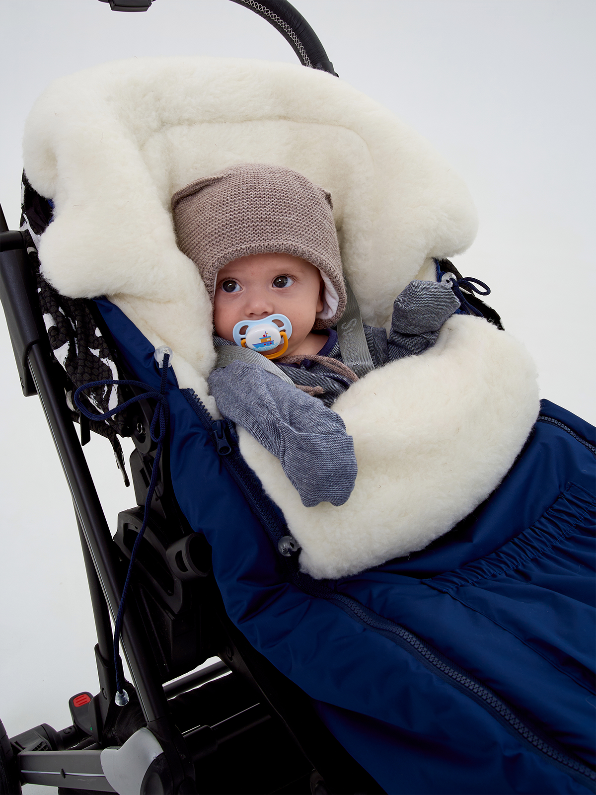 Конверт в коляску Осьминожка Трансформер синий - фото 10