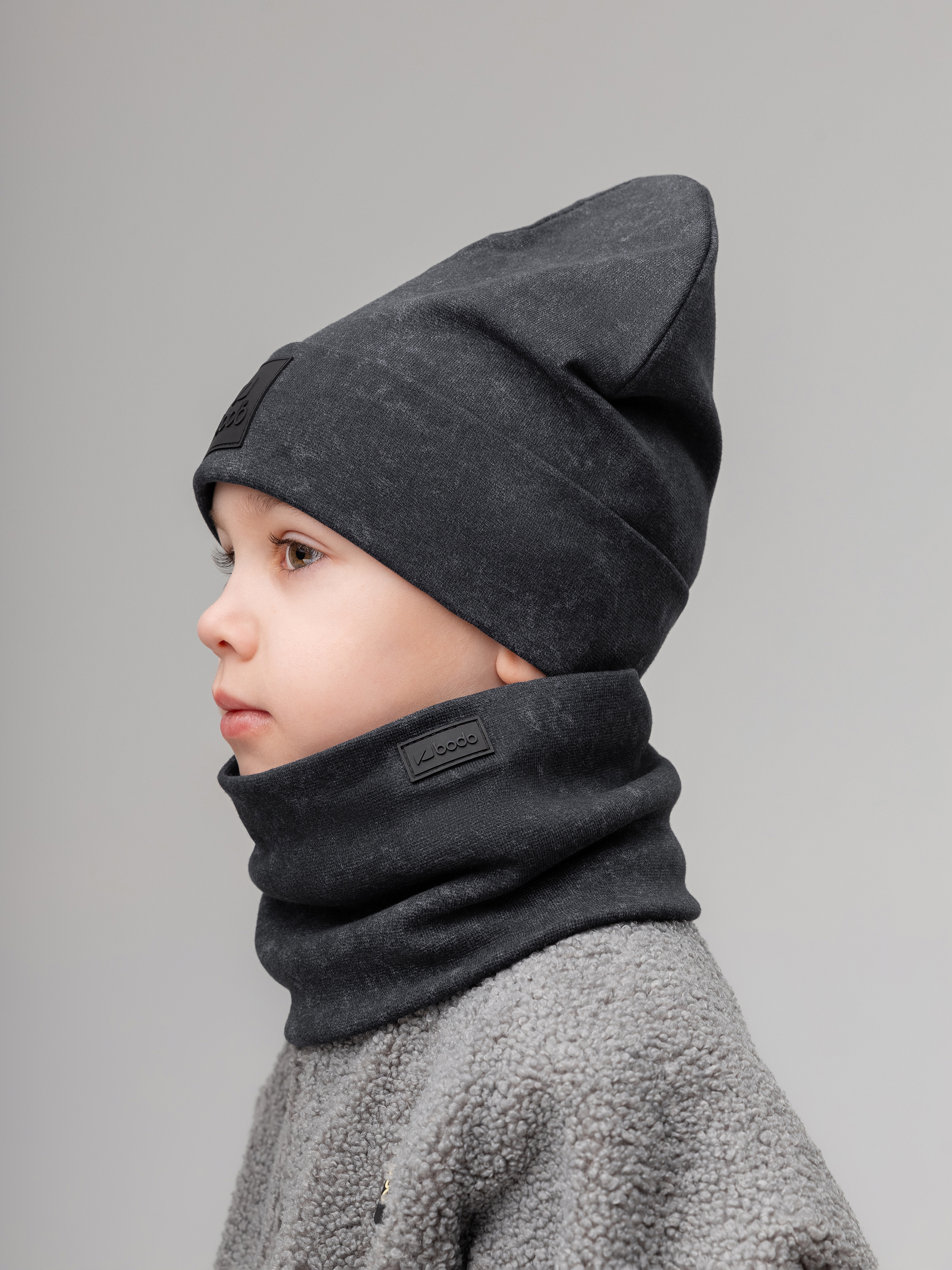 Шапка и снуд Bodo 13-150MU_графит (черный) - фото 3