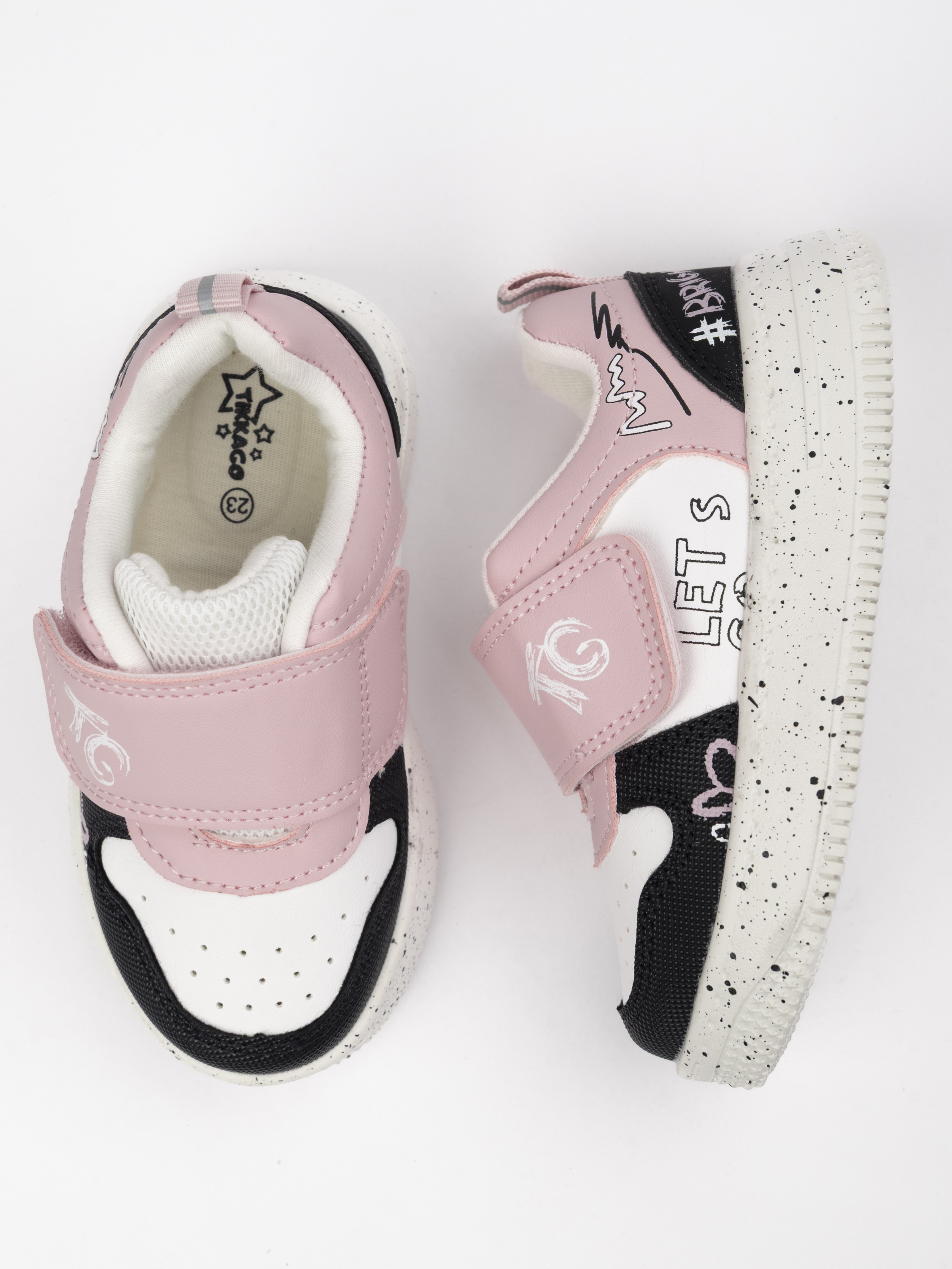 Кроссовки TikkaGo 2V22_772635_white-black-pink - фото 6