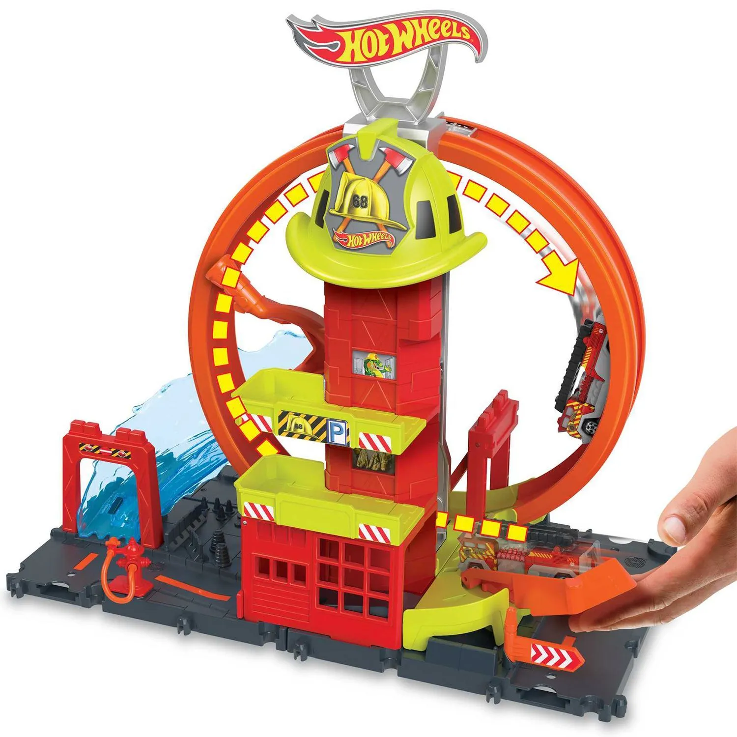Трек Hot Wheels Пожарная Станция HKX41 - фото 4