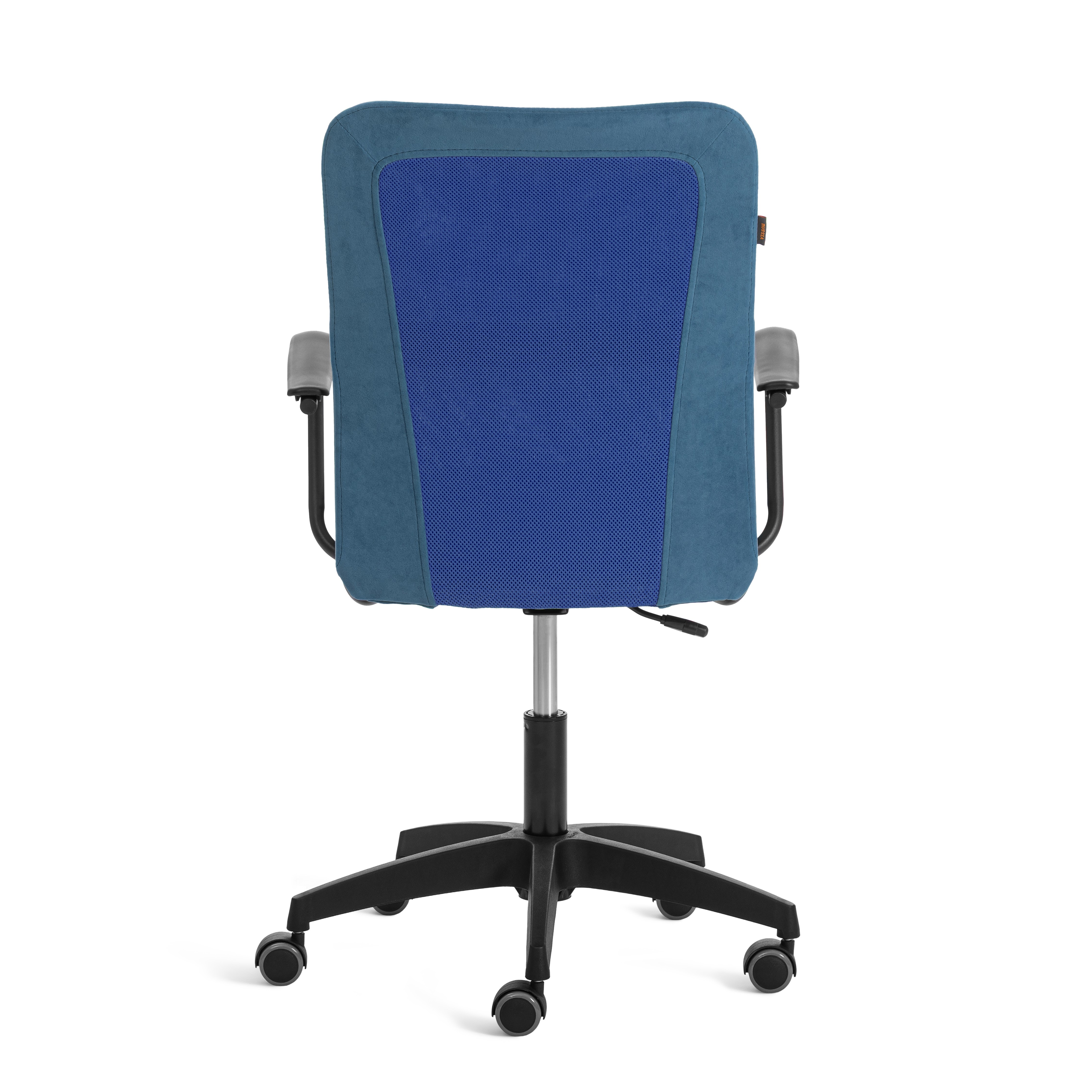 Компьютерное кресло TETCHAIR Стафф велюр сетка синий - фото 4