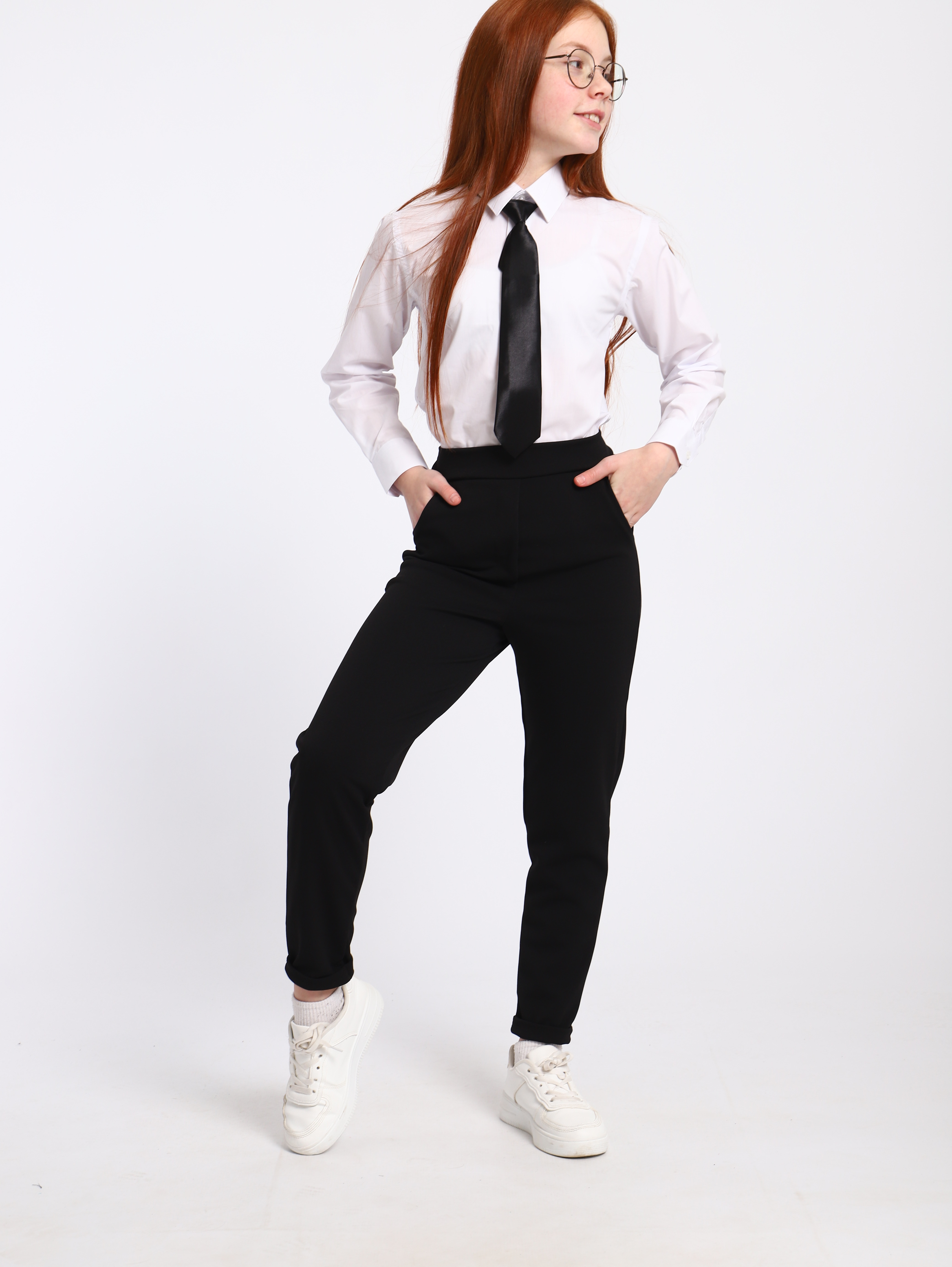 Брюки ЛАДОШКИ Брюки Мира черный - фото 9