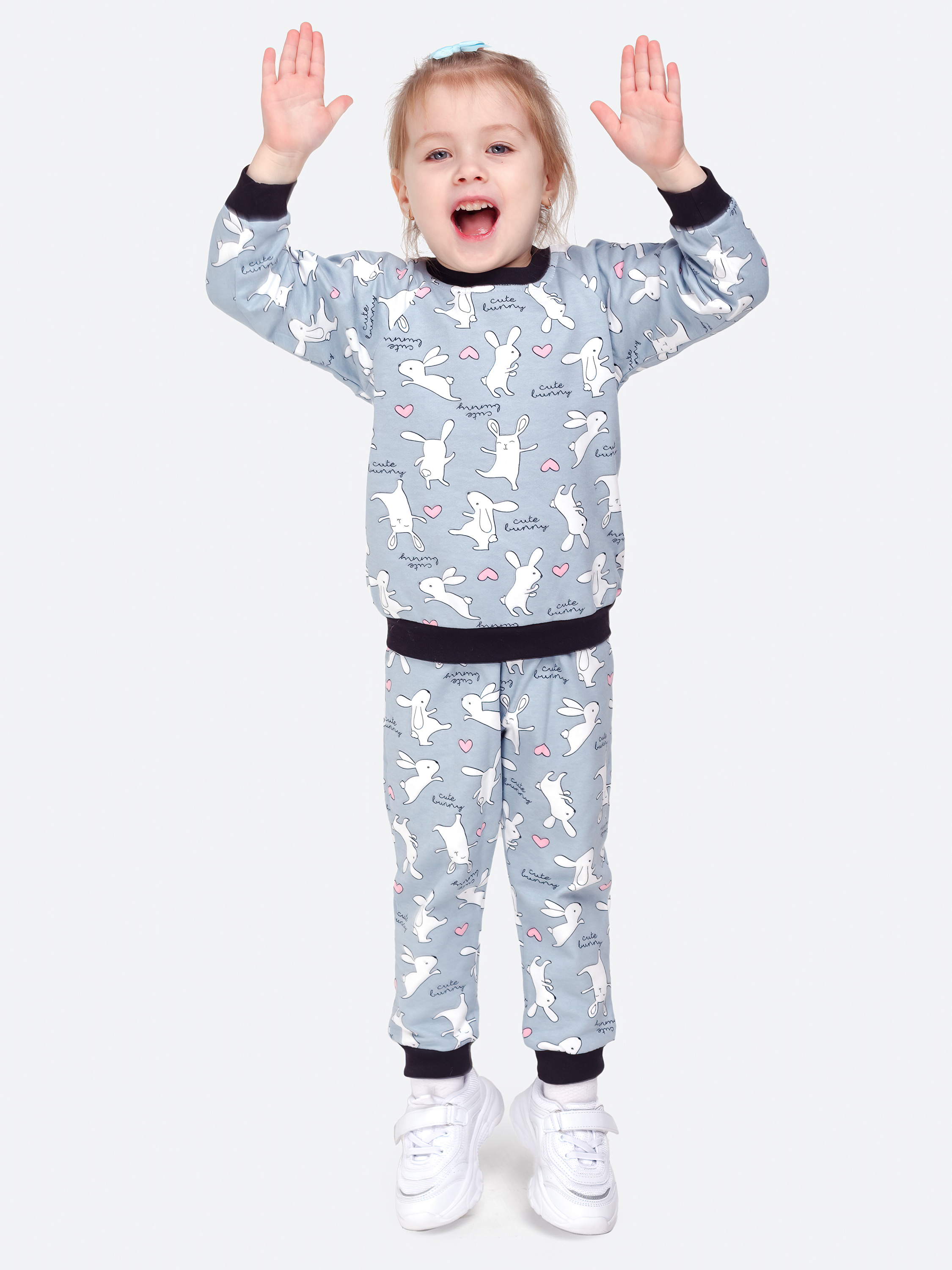 Костюм VEDDI 635ф-21/серый/зайка - фото 10