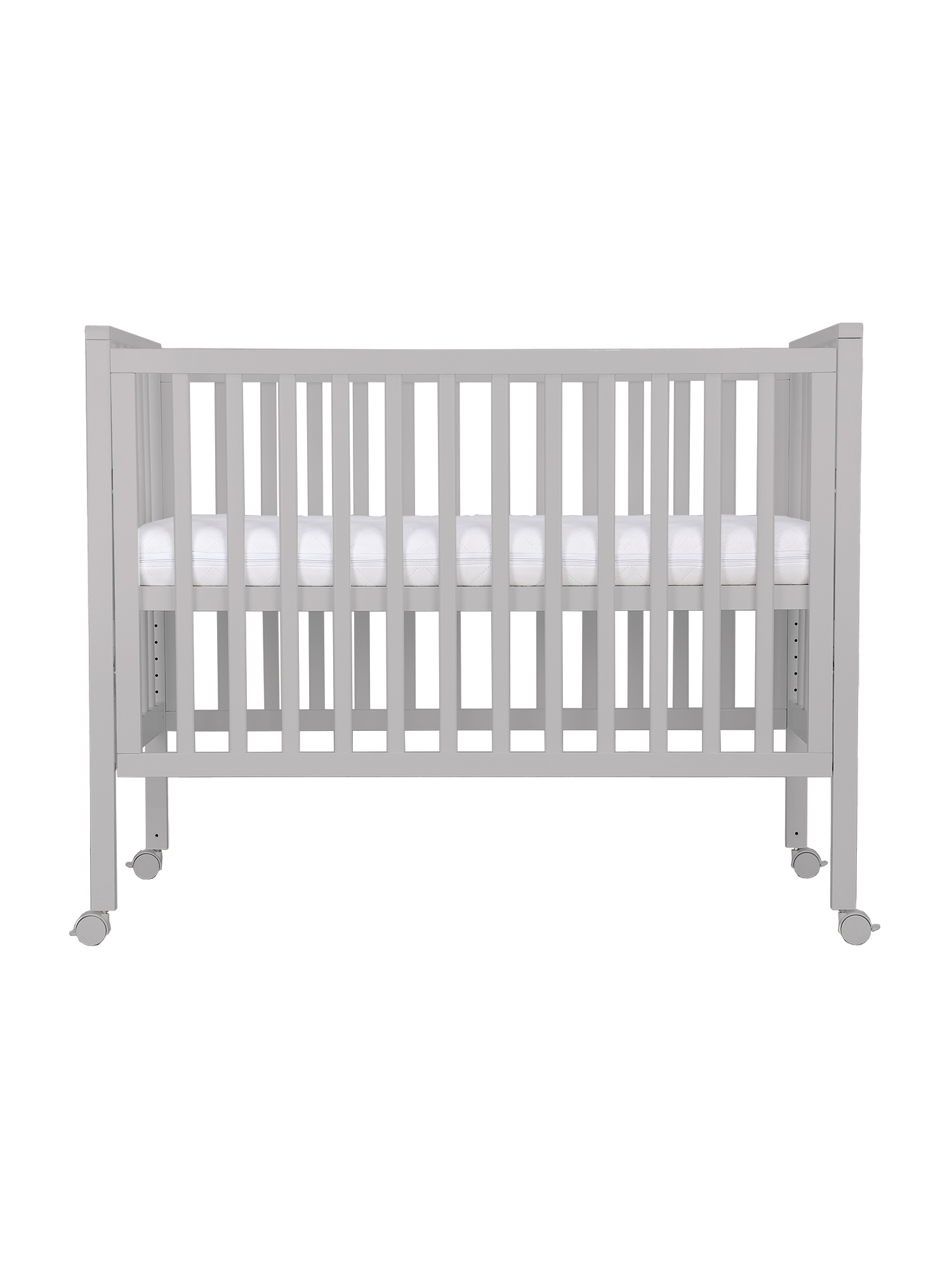 Детская кроватка Sweet Baby Luna с матрасом, без маятника (бежевый, серый) - фото 12