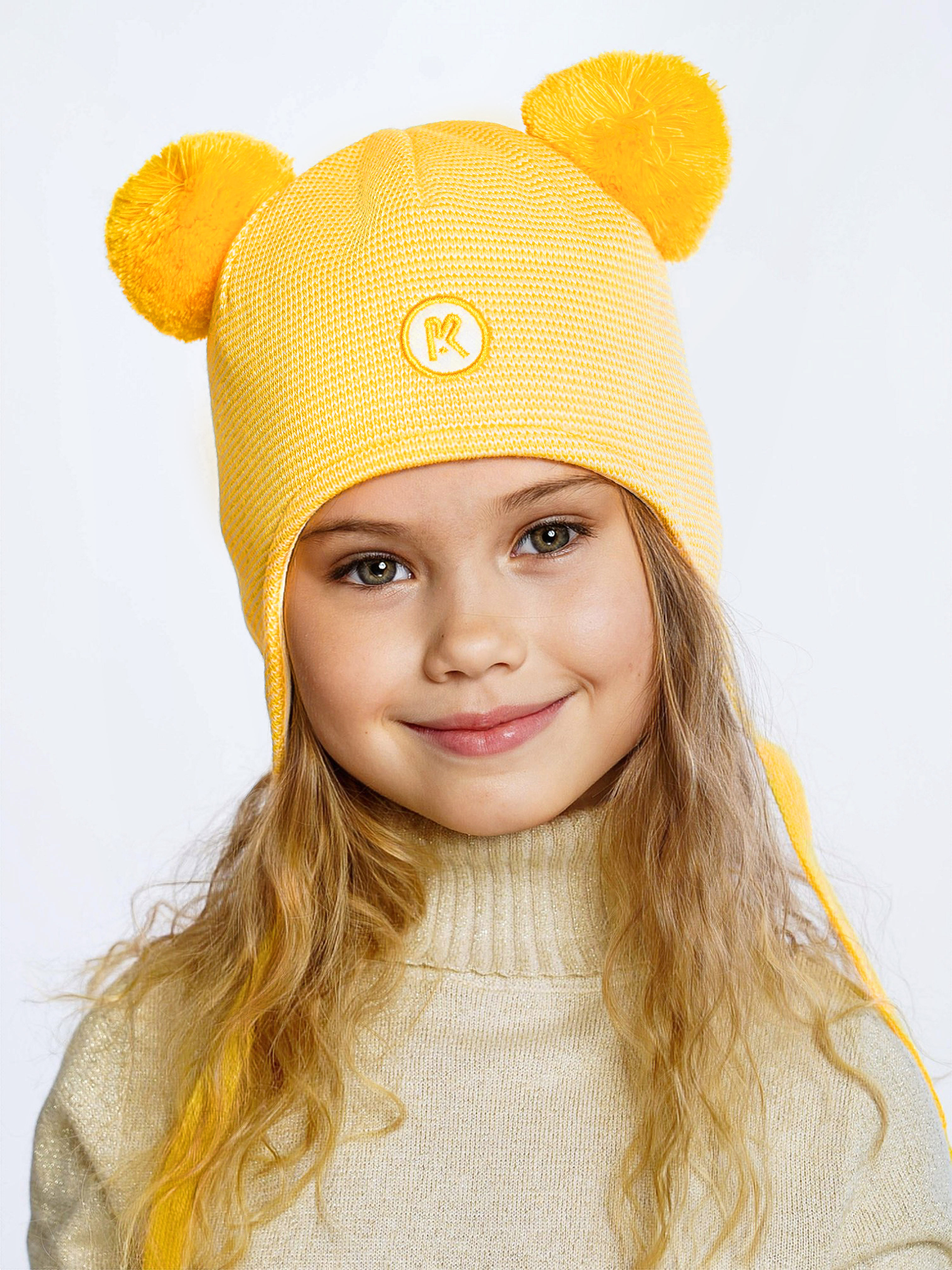 Шапка ПриКиндер M3-1957 Цвет: желтый/молоко - фото 12
