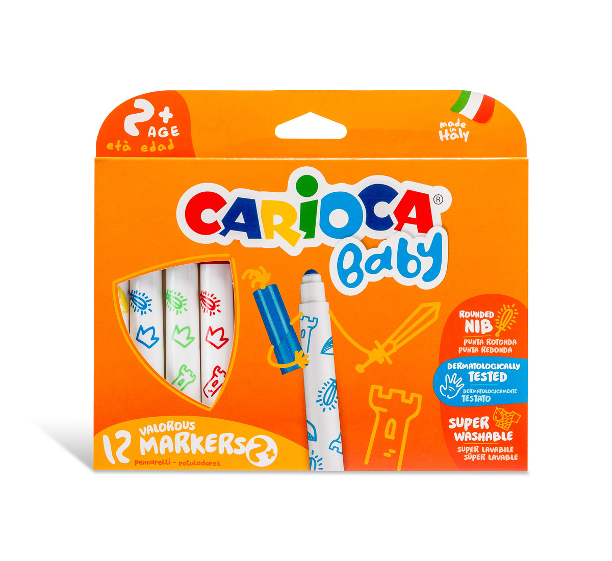 Фломастеры CARIOCA 12 цв. - фото 1