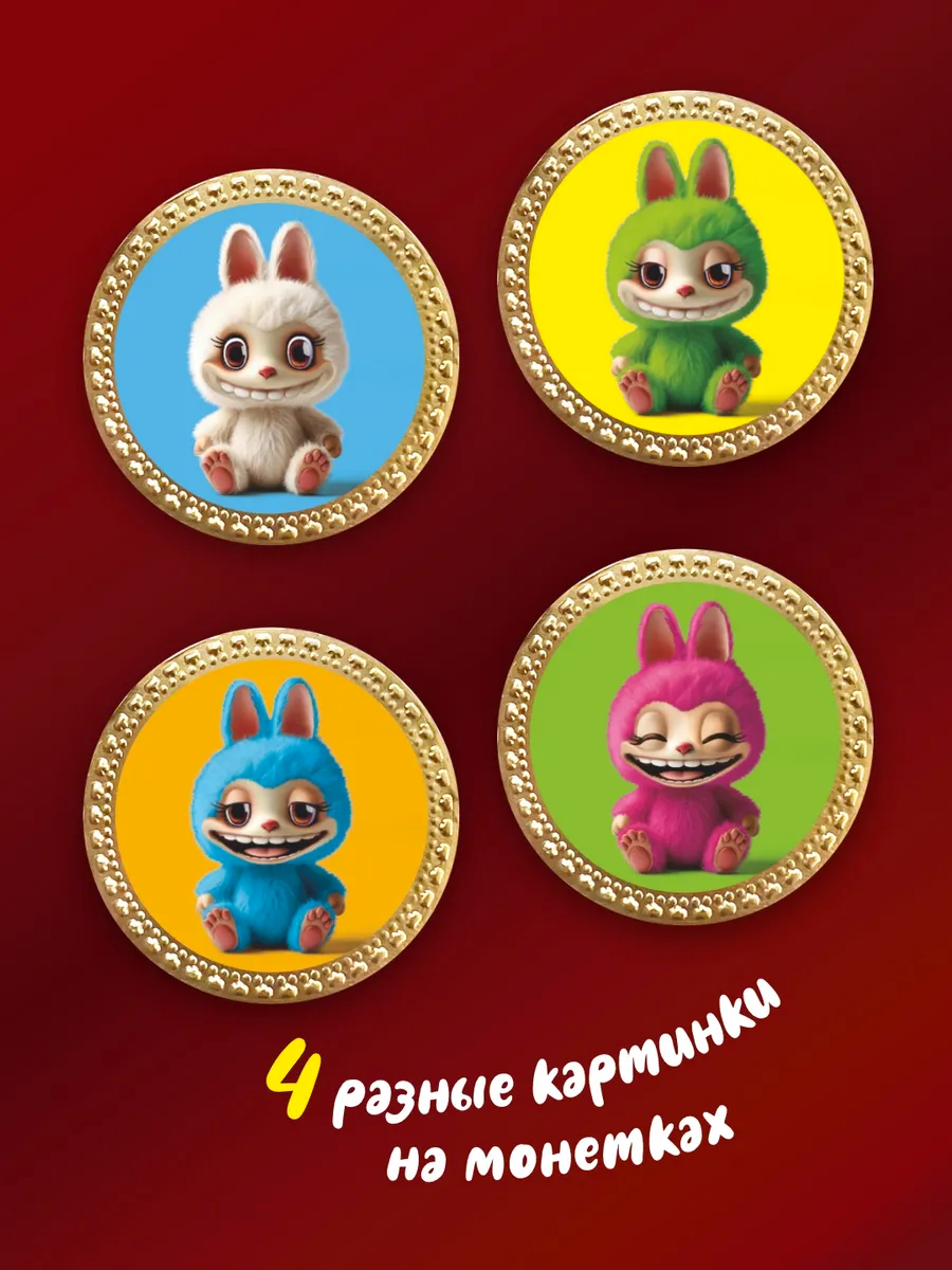 Шоколадные монеты KORTEZ ЛАБУШОКО набор на торт 100шт 6г глазурь - фото 1