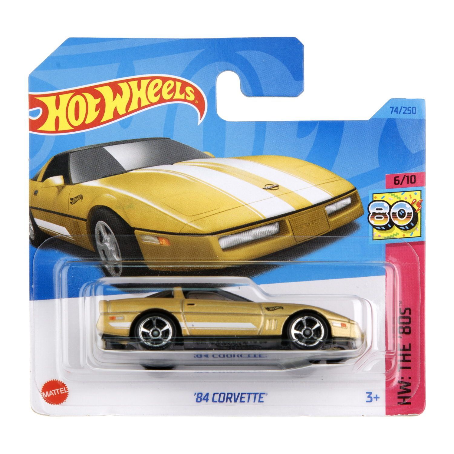 Автомобиль Hot Wheels Chevrolet Corvette 84 60551 - фото 2