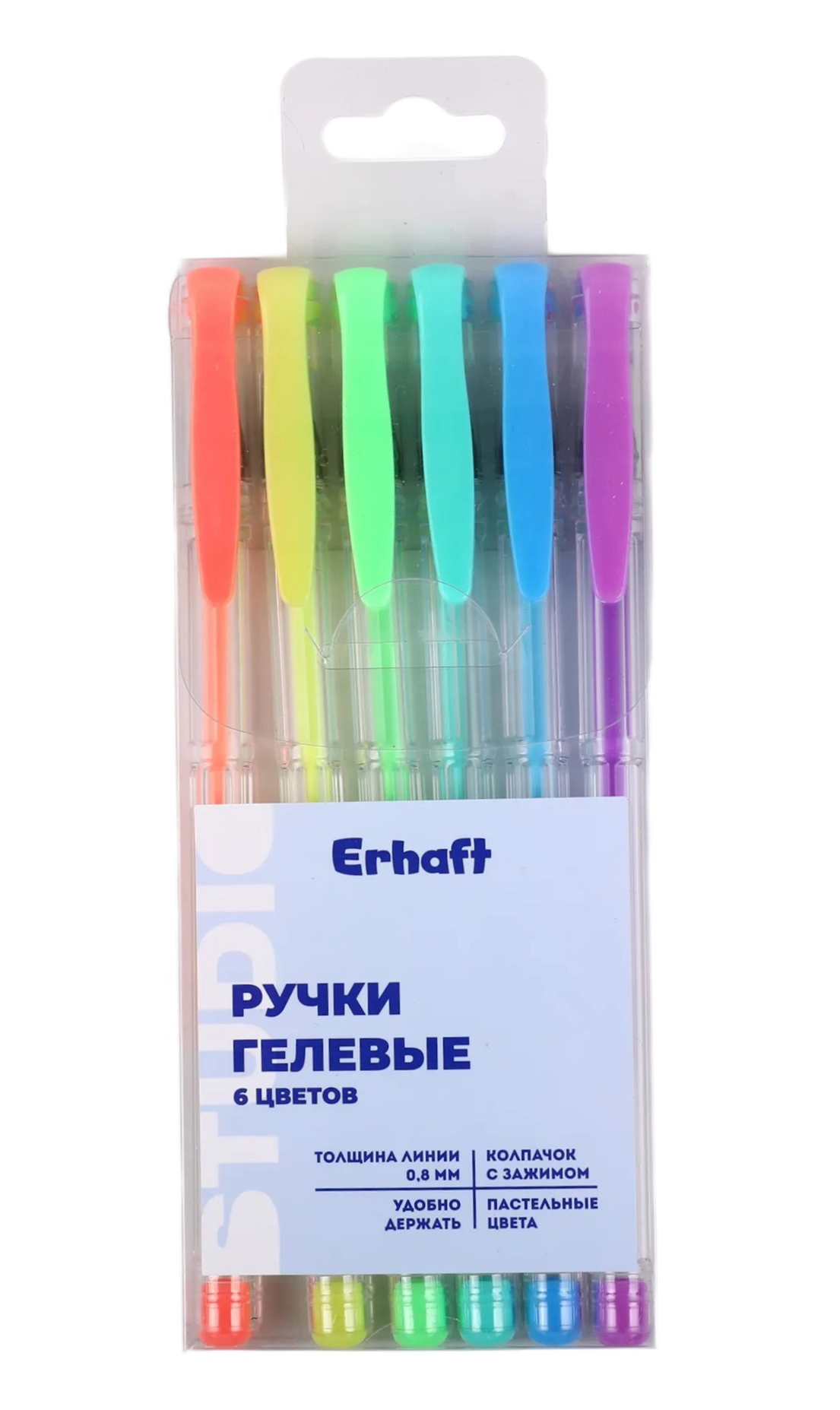 Ручка гелевая Erhaft 6 шт. - фото 1
