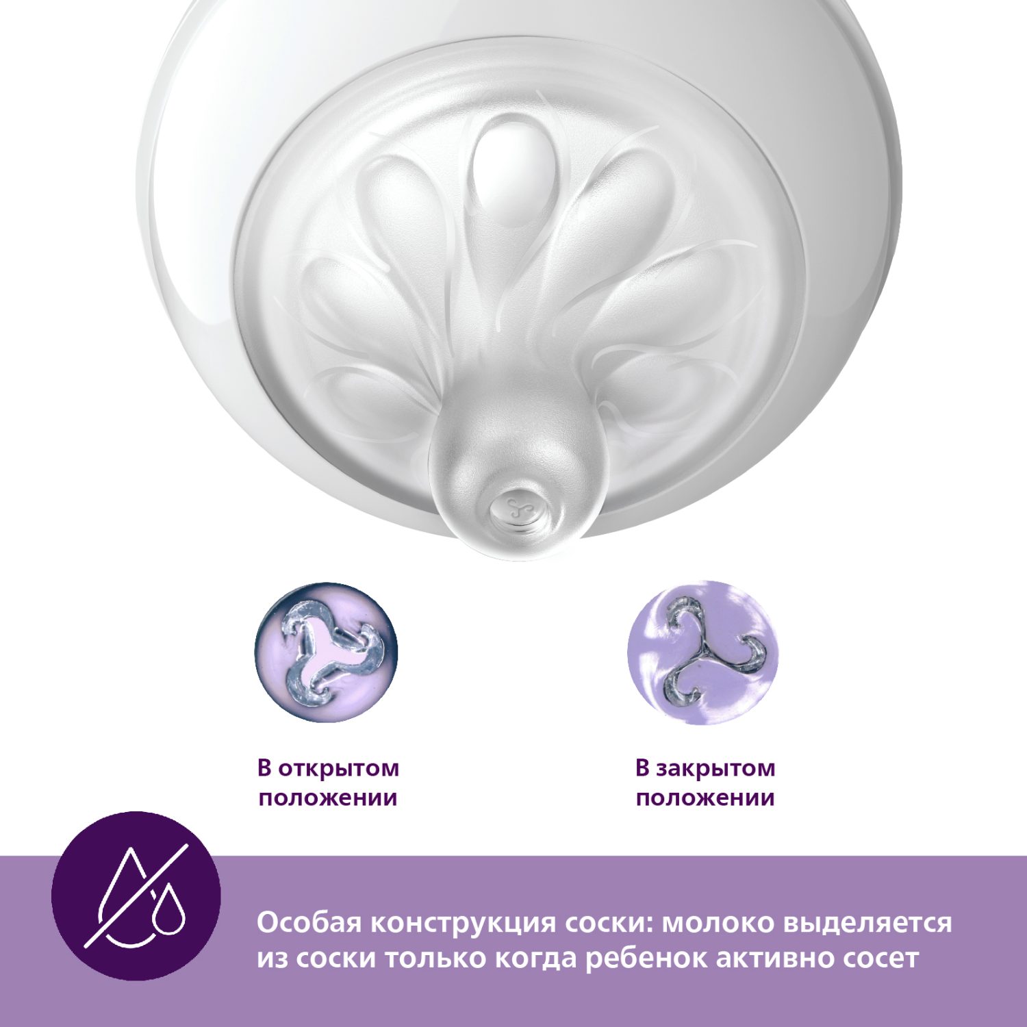 Соска Philips Avent силикон (средний поток) 2 шт. - фото 10