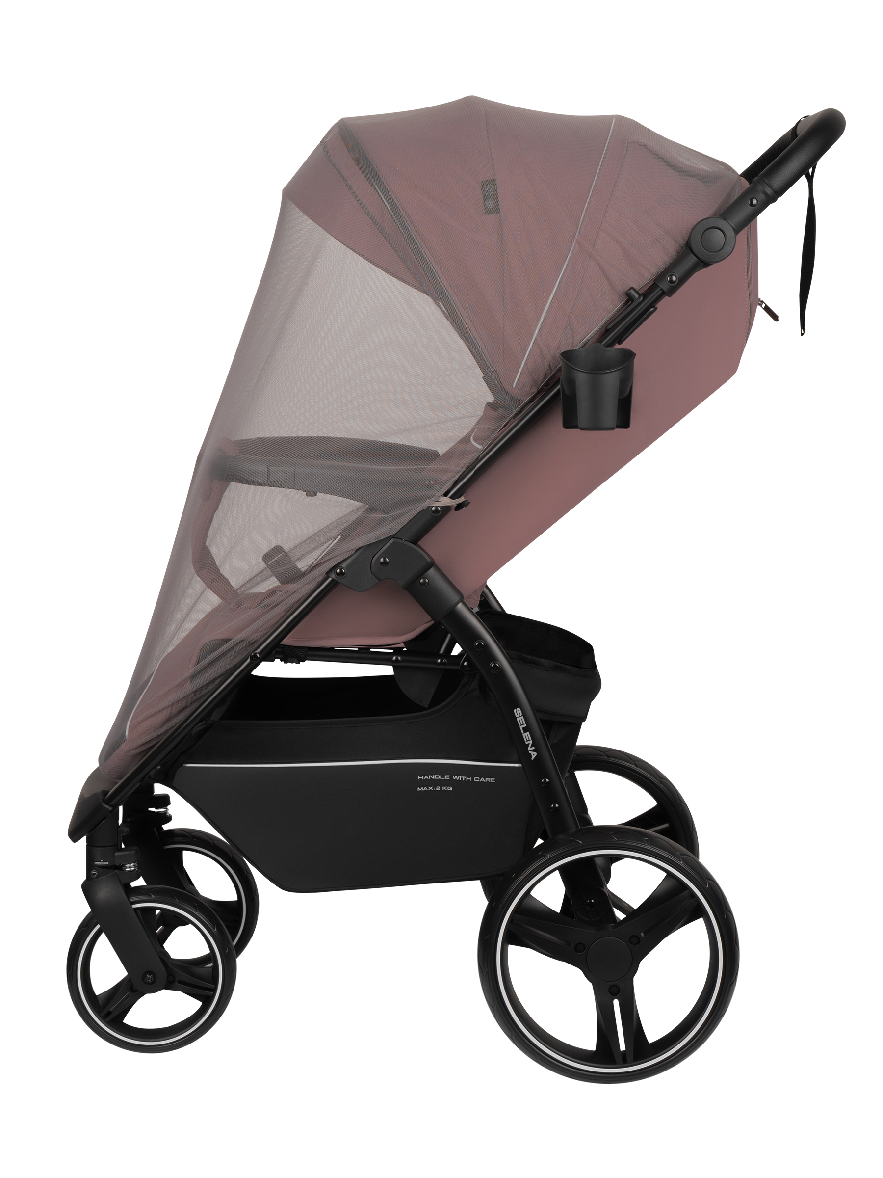 Коляска прогулочная JOVOLA SELENA 2026 всесезонная розовый - фото 12