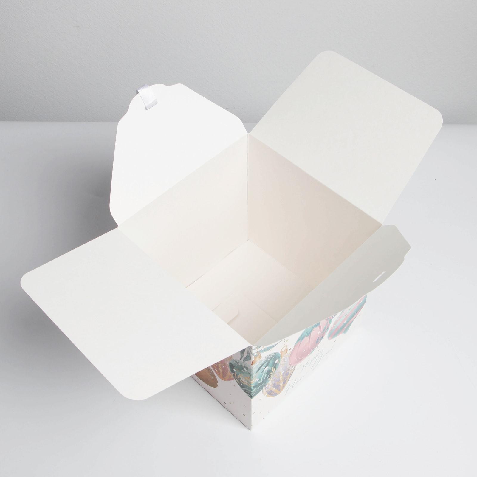 Коробка Дарите Счастье складная «Волшебство нового года». 18×18×18 см - фото 5