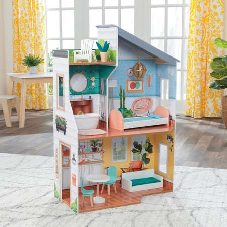 Домик для кукол KidKraft с мебелью
