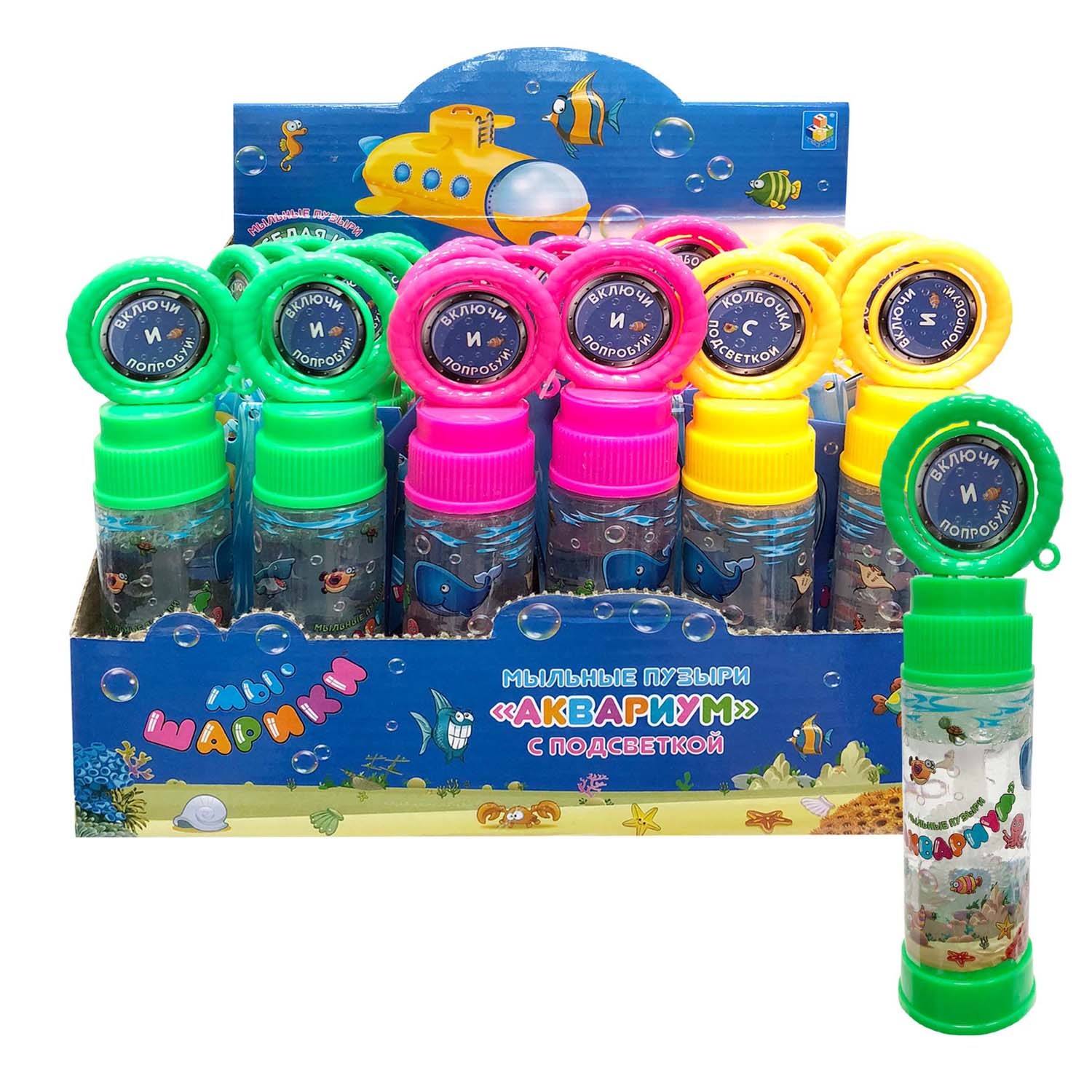 Мыльные пузыри 1TOY Аквариум 50 мл - фото 3