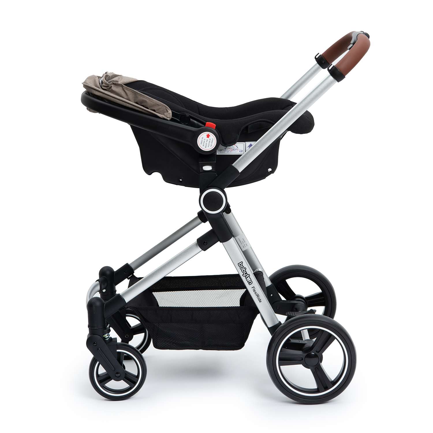 Коляска 3в1 Babyton Flexi Ride Black-Beige - фото 16