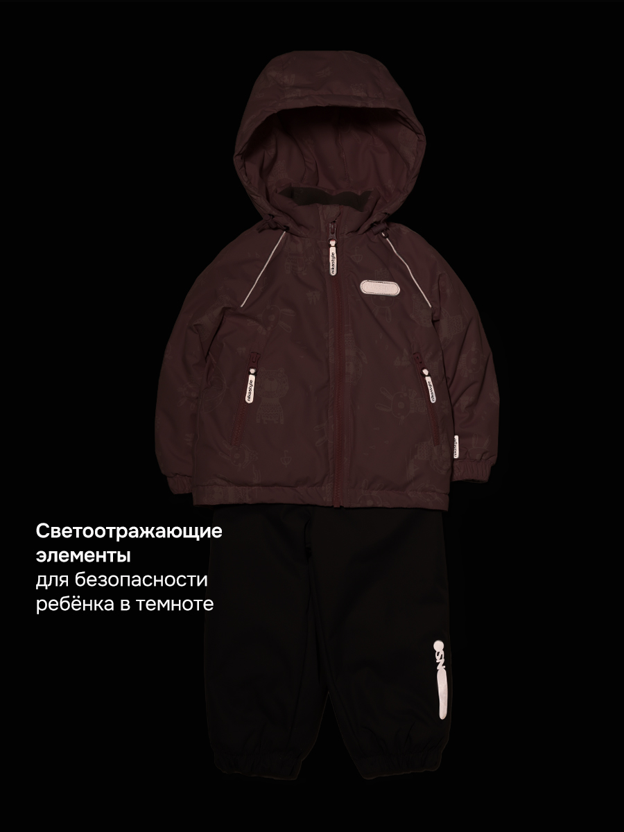 Костюм NIKASTYLE 7м0226 пудра/светло-серый - фото 10