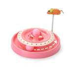 Трек для кошек Ripoma с двумя мячиками розовый