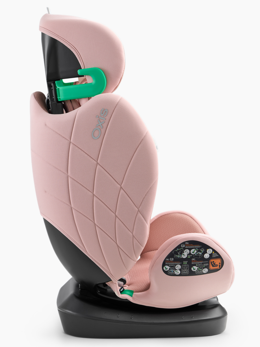 Автокресло Happy Baby Oxis 0+/1/2/3 (0-36 кг) розовый - фото 15