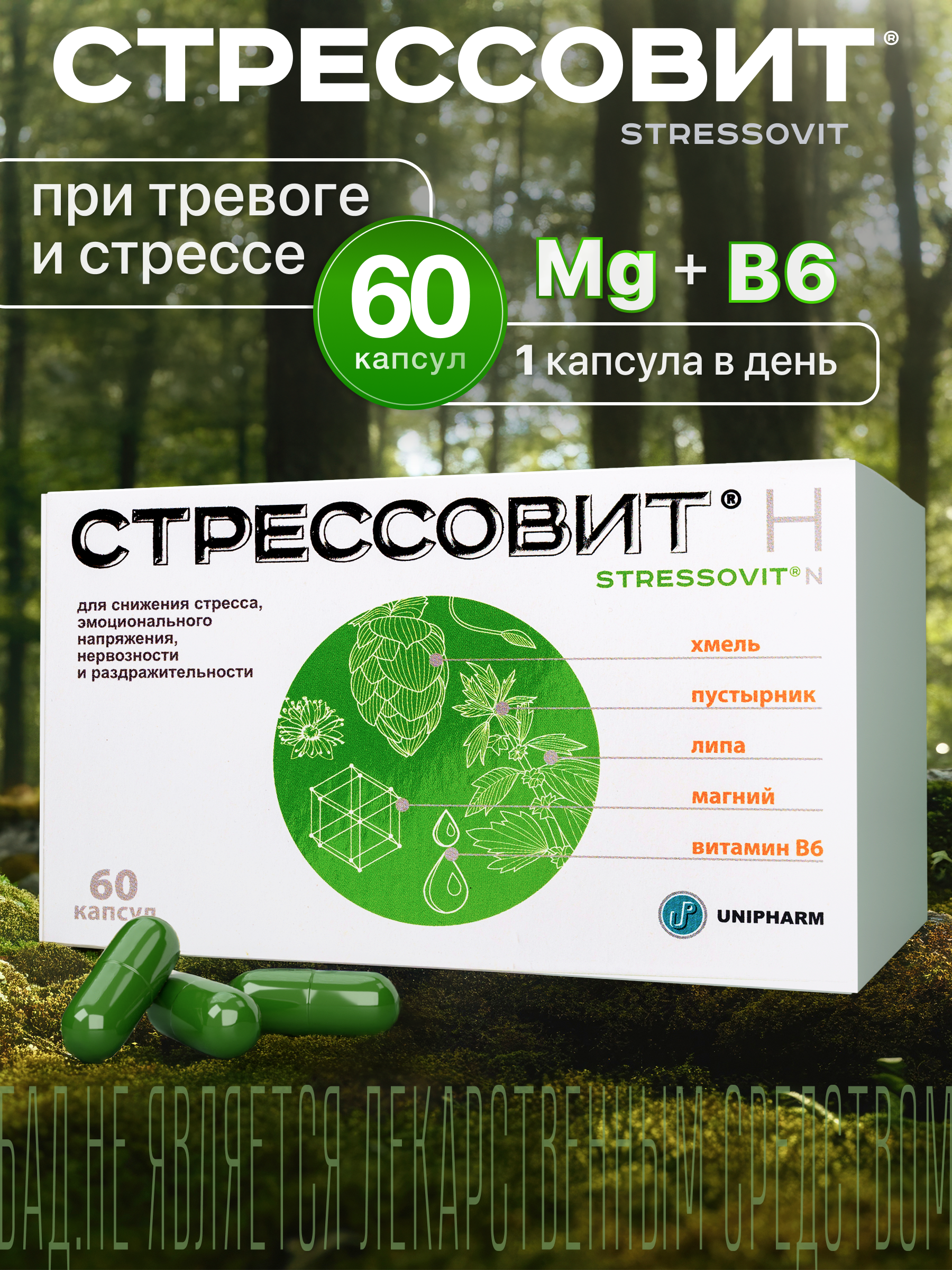 БАД Стрессовит Н 60 капсул - фото 1