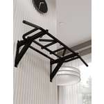 Турник настенный "Тарантул" BLACK - стальное рифление хватов