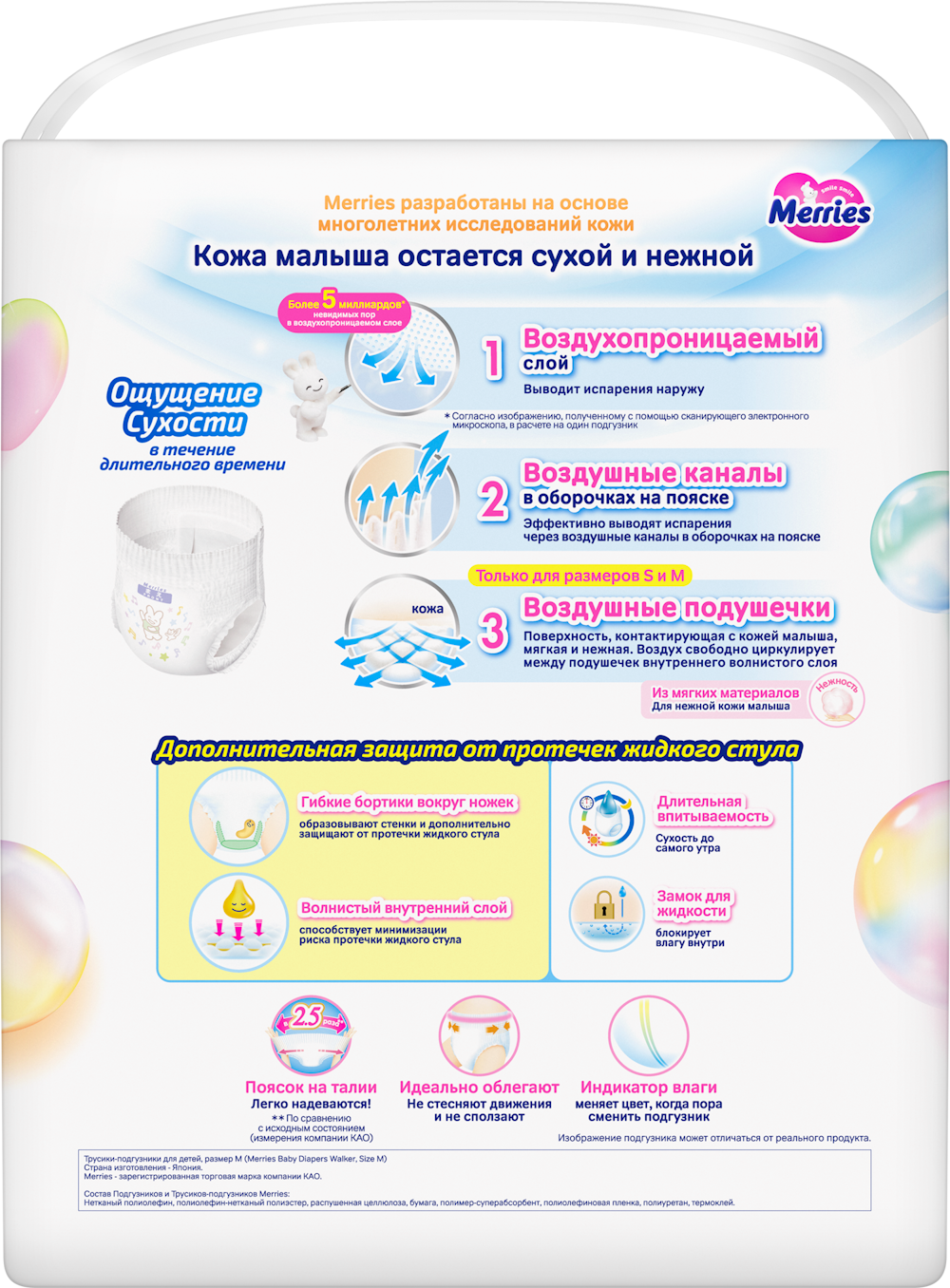 Трусики Merries 3 (6-11кг) 62 шт. - фото 16