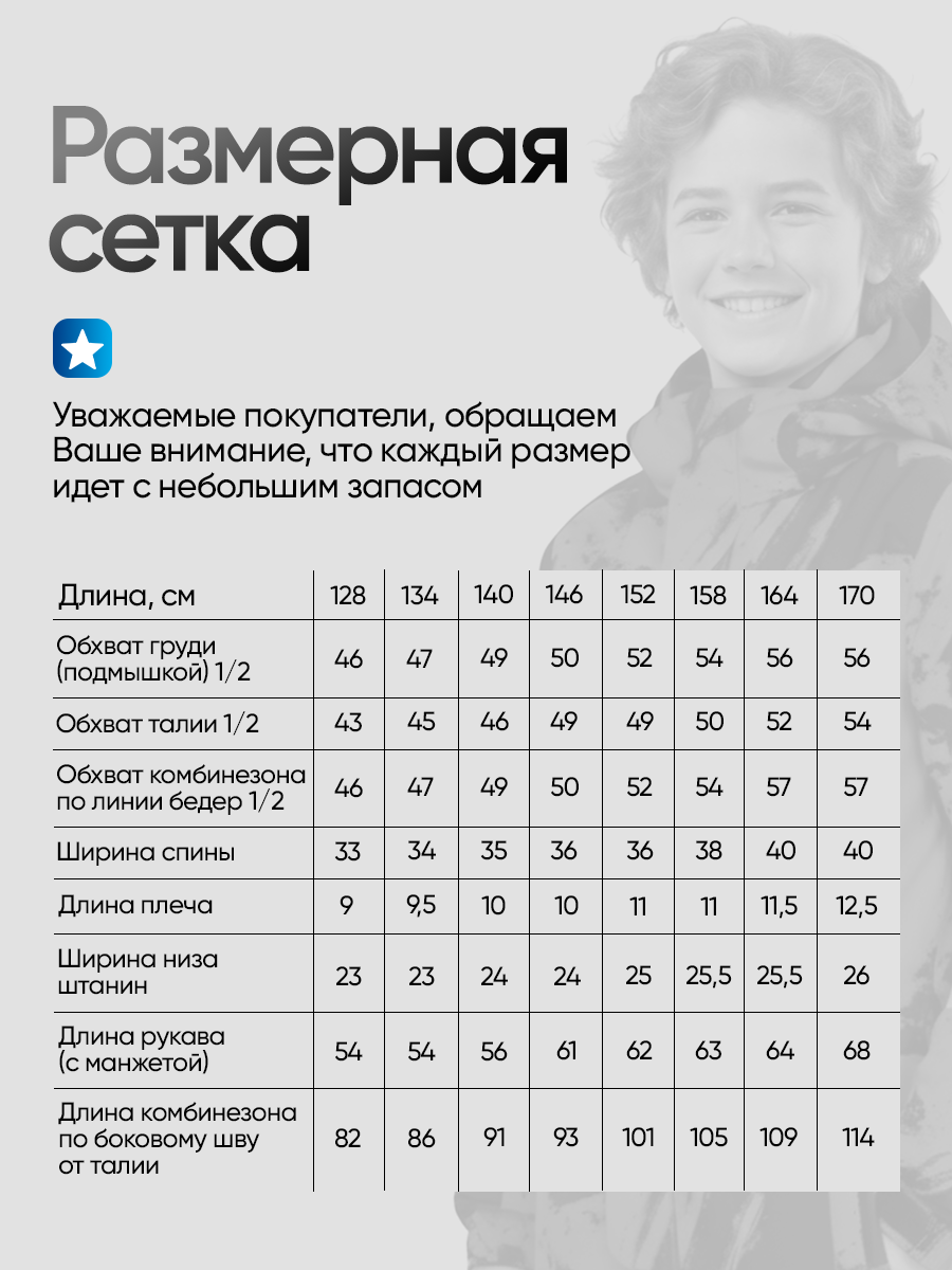 Комбинезон Saimaa GLO-12 голубой с черным - фото 4