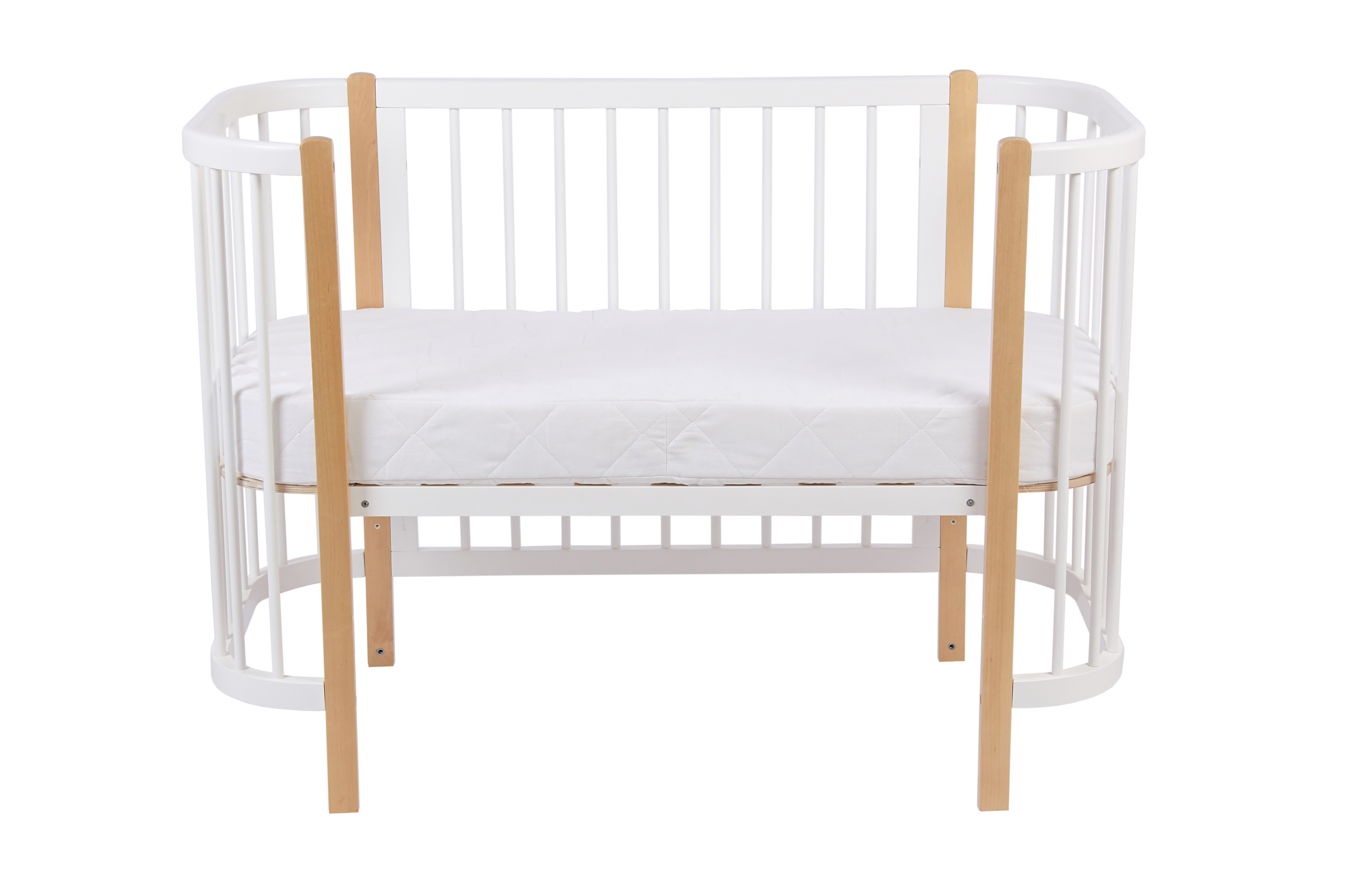 Детская кроватка Polini kids 350 прямоугольная, продольный маятник (белый) - фото 21