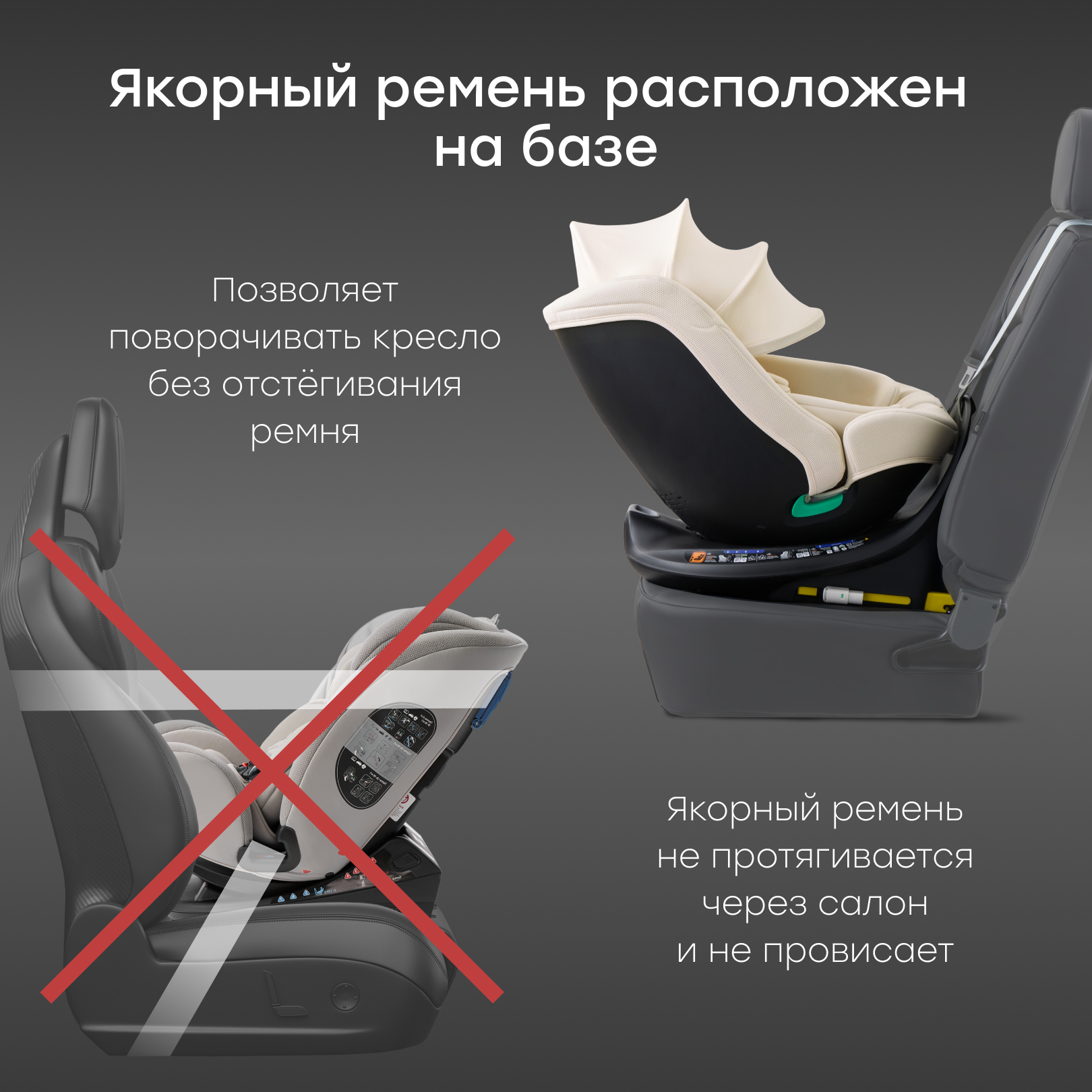 Автокресло Happy Baby SHELTIX Isofix 0+/1/2/3 (0-36 кг) бежевый - фото 2