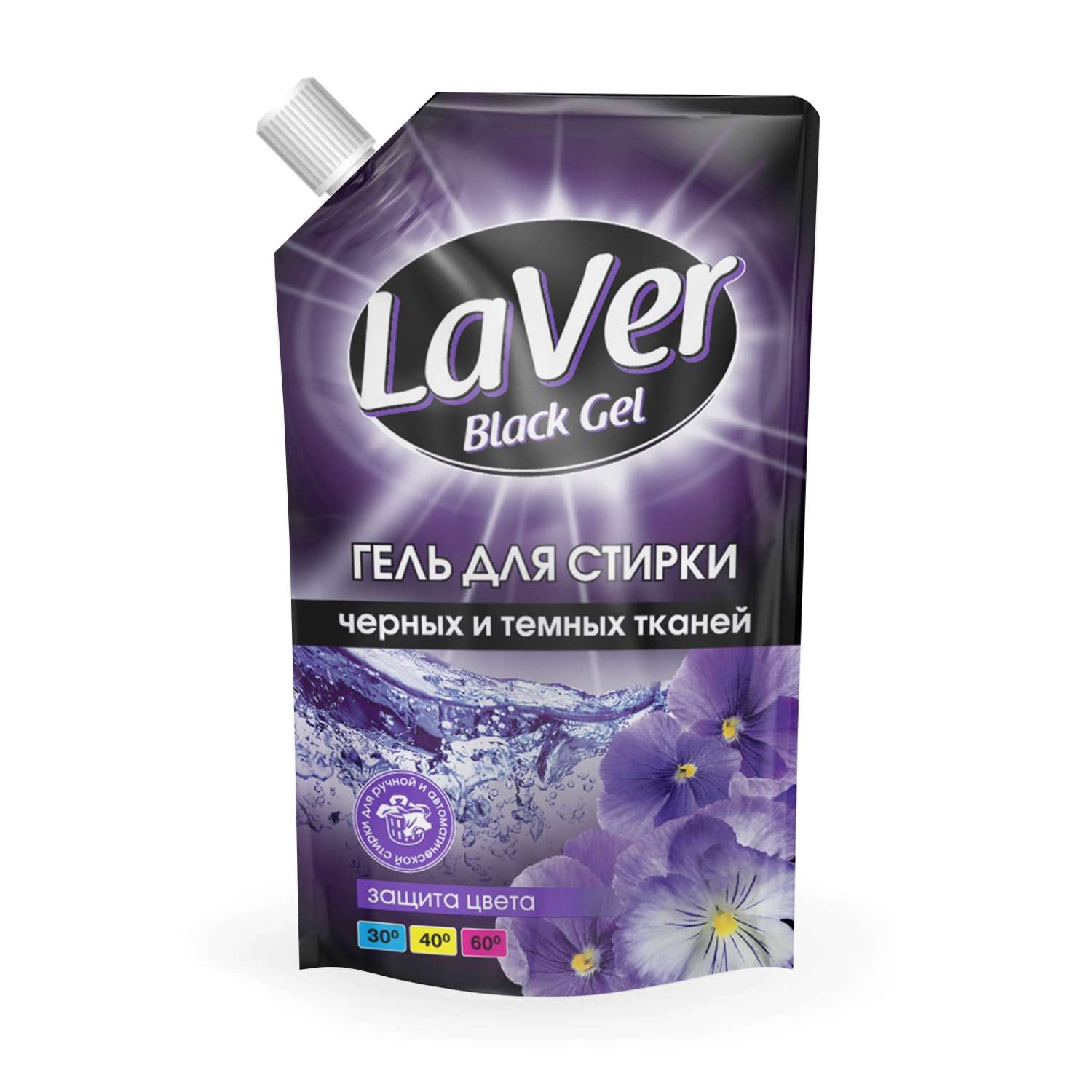 Гель для стирки черных и темных тканей Laver дой-пак 1л - фото 1