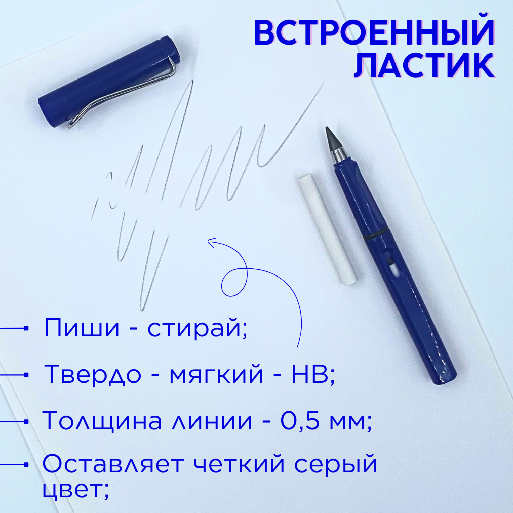 Карандаши чернографитные CANBI 3 шт. - фото 6