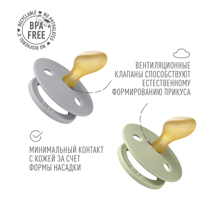 Пустышка BIBS от 6 мес. 2 шт.