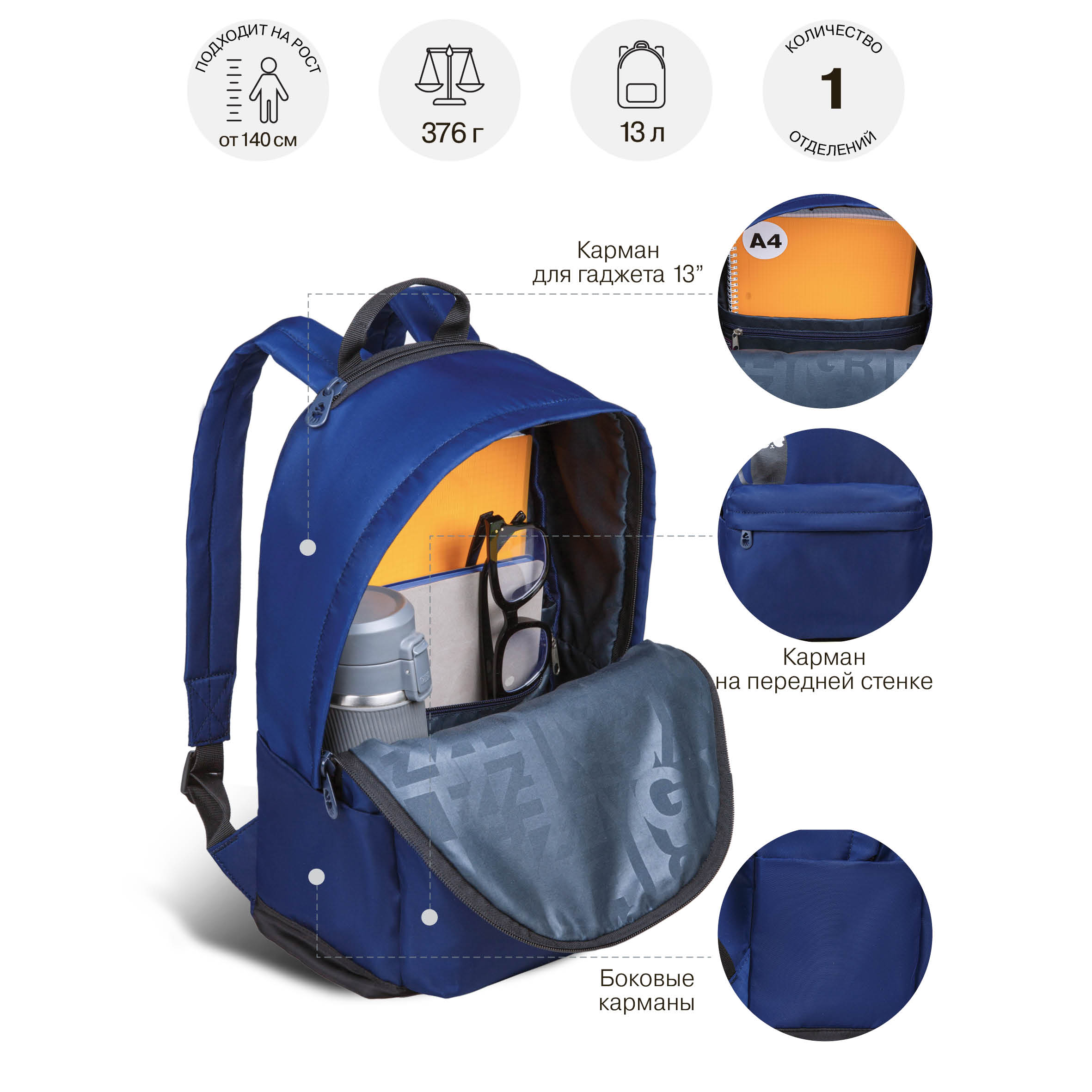 Рюкзак Grizzly для девочки - фото 8