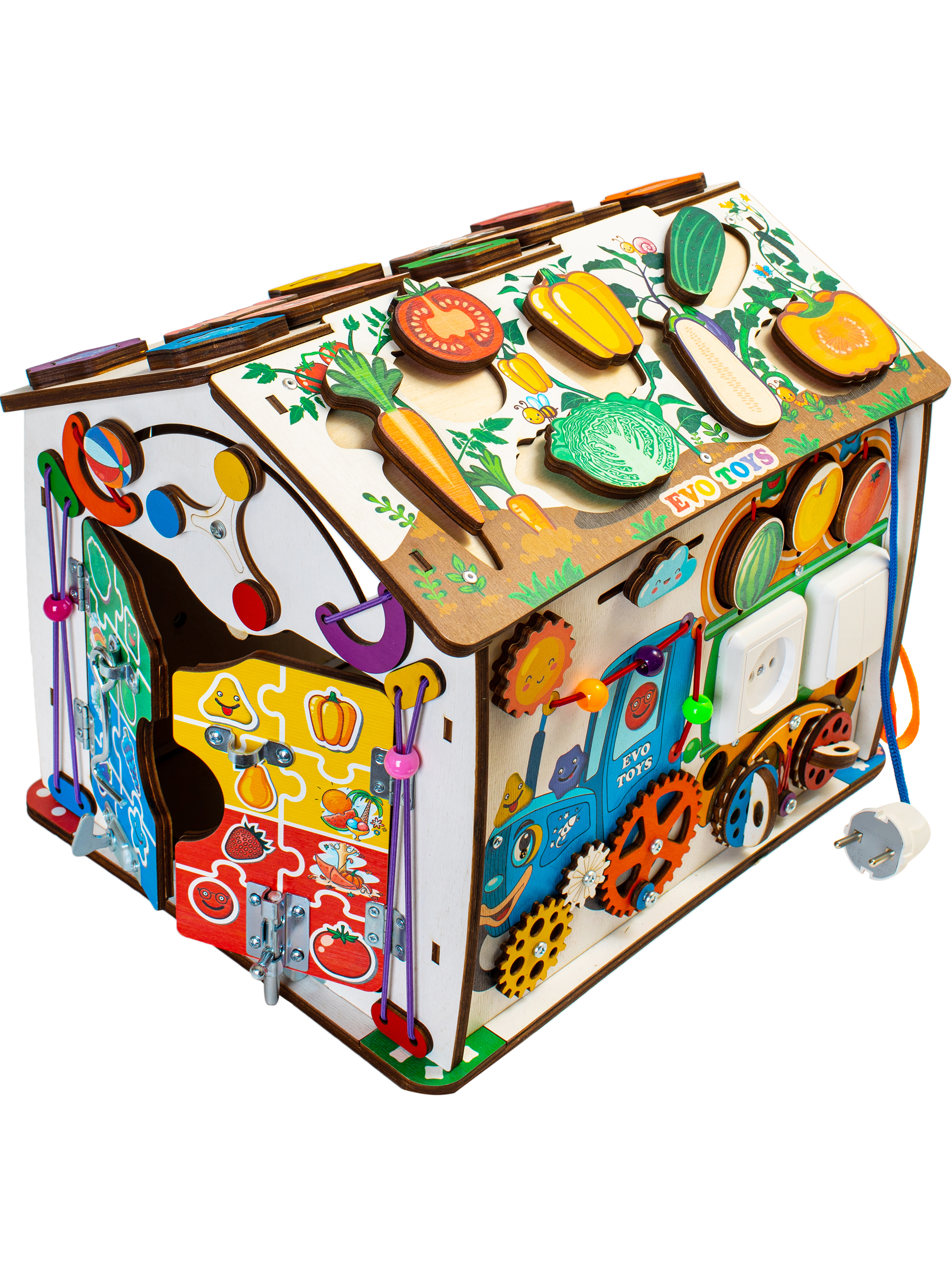 Игрушка Evotoys бизиборд Смайлики - фото 27