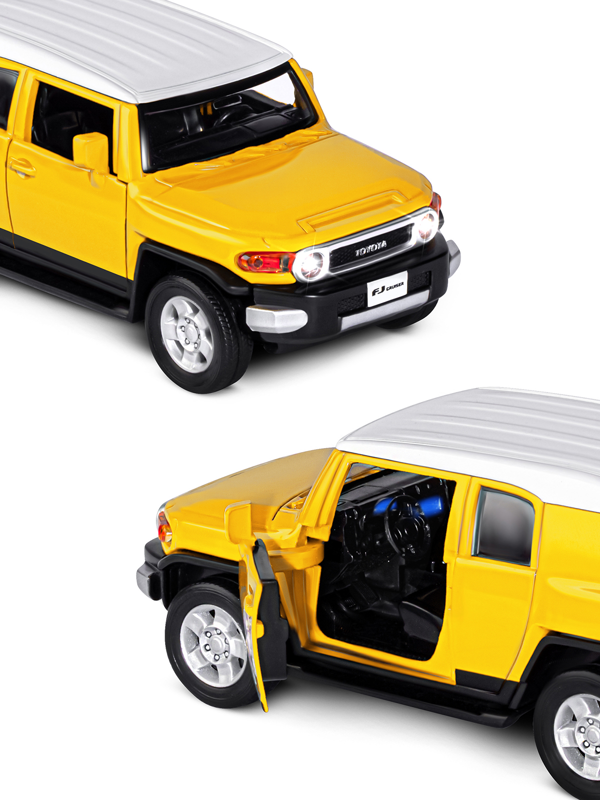 Внедорожник АВТОпанорама Toyota FJ Cruiser 1:32 JB1251389 - фото 9