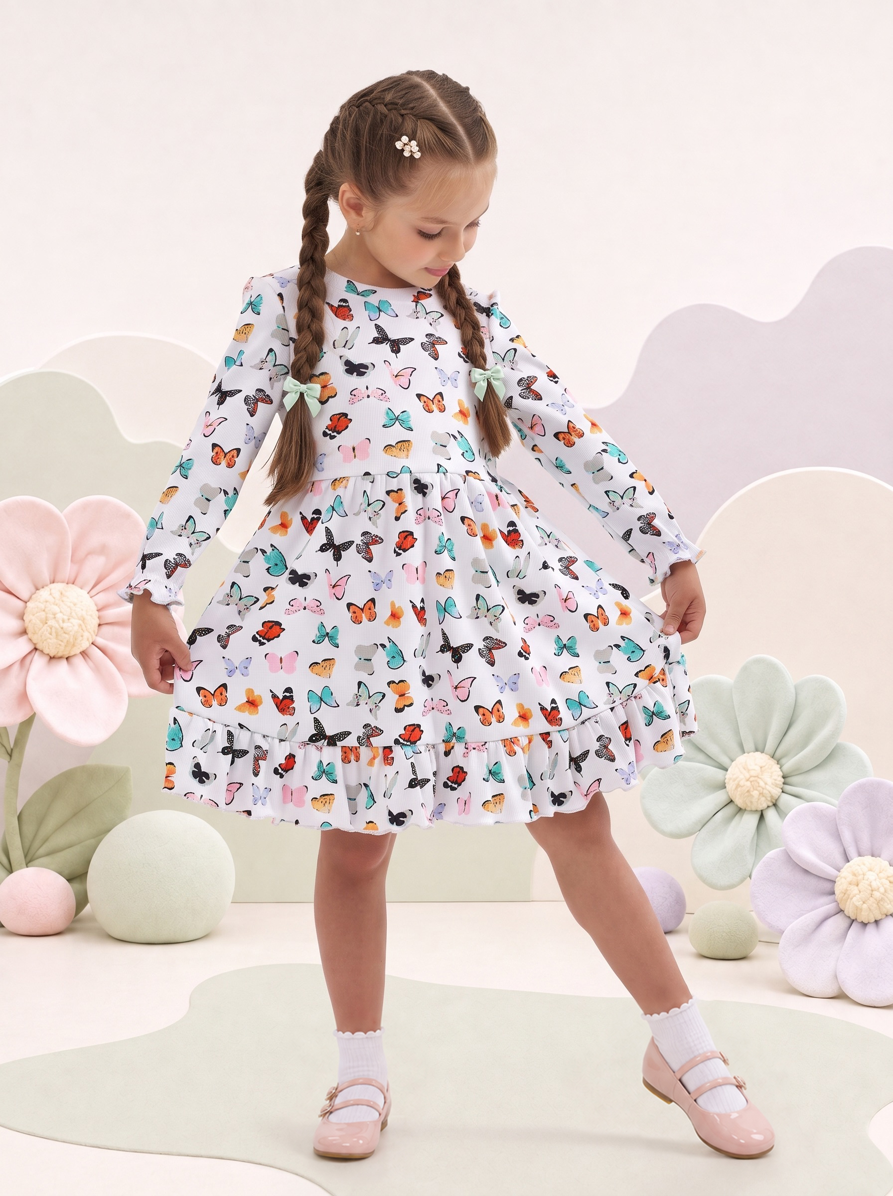 Платье NATIVIA ПТД/бабочкиразноцветные - фото 1