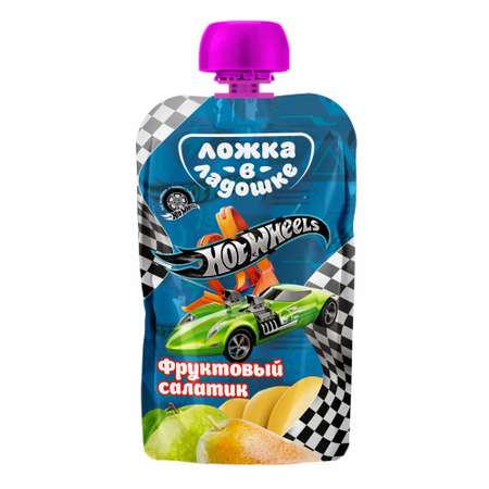 Пюре Ложка в ладошке Hot Wheels фруктовый салатик 115г с 6месяцев в ассортименте