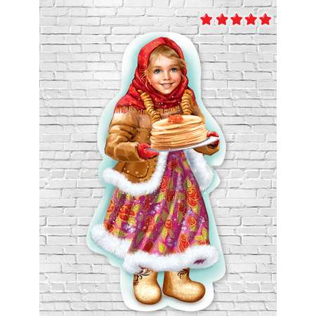 Вырубной плакат HAPPY На Масленицу декор на праздник в детский сад