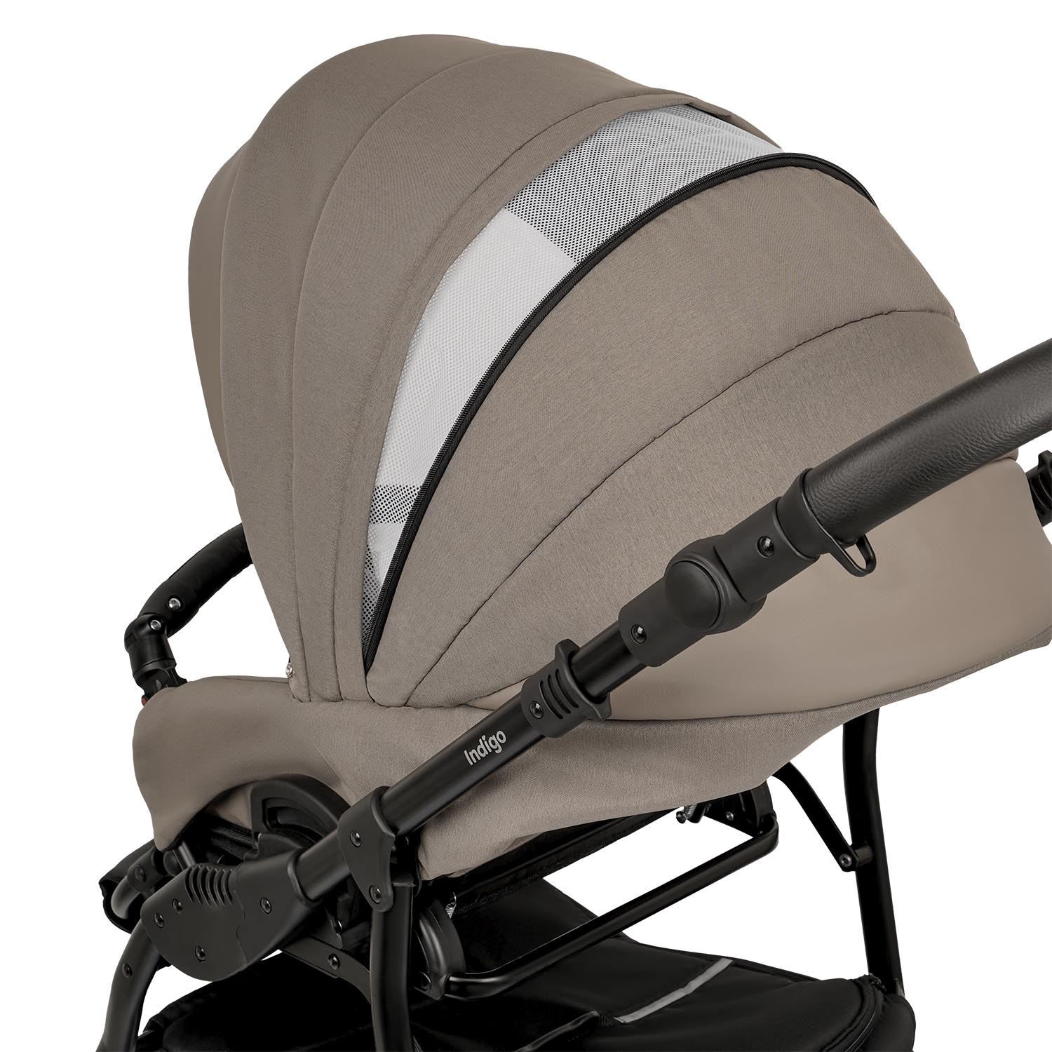 Коляска 2в1 Indigo Indigo (05) коричневый - фото 17